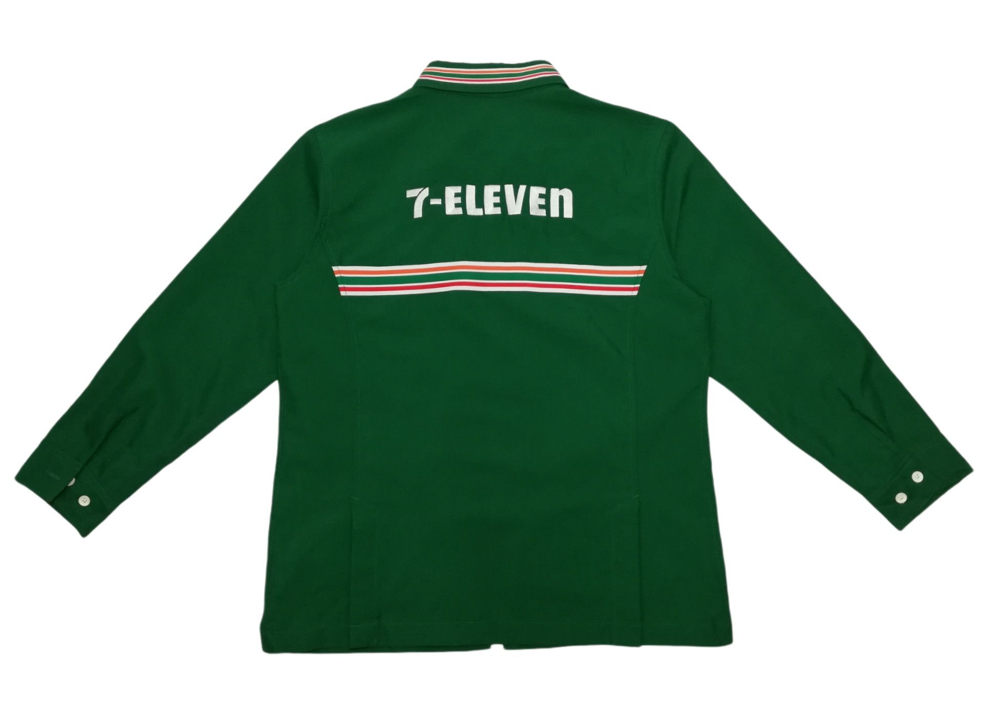 Seven 7 × Vintage 🔥Seven 7 Eleven Big Felt Logo Convertible Zip Work Shirt Size US M / EU 48-50 / 2 - 11 Thumbnail