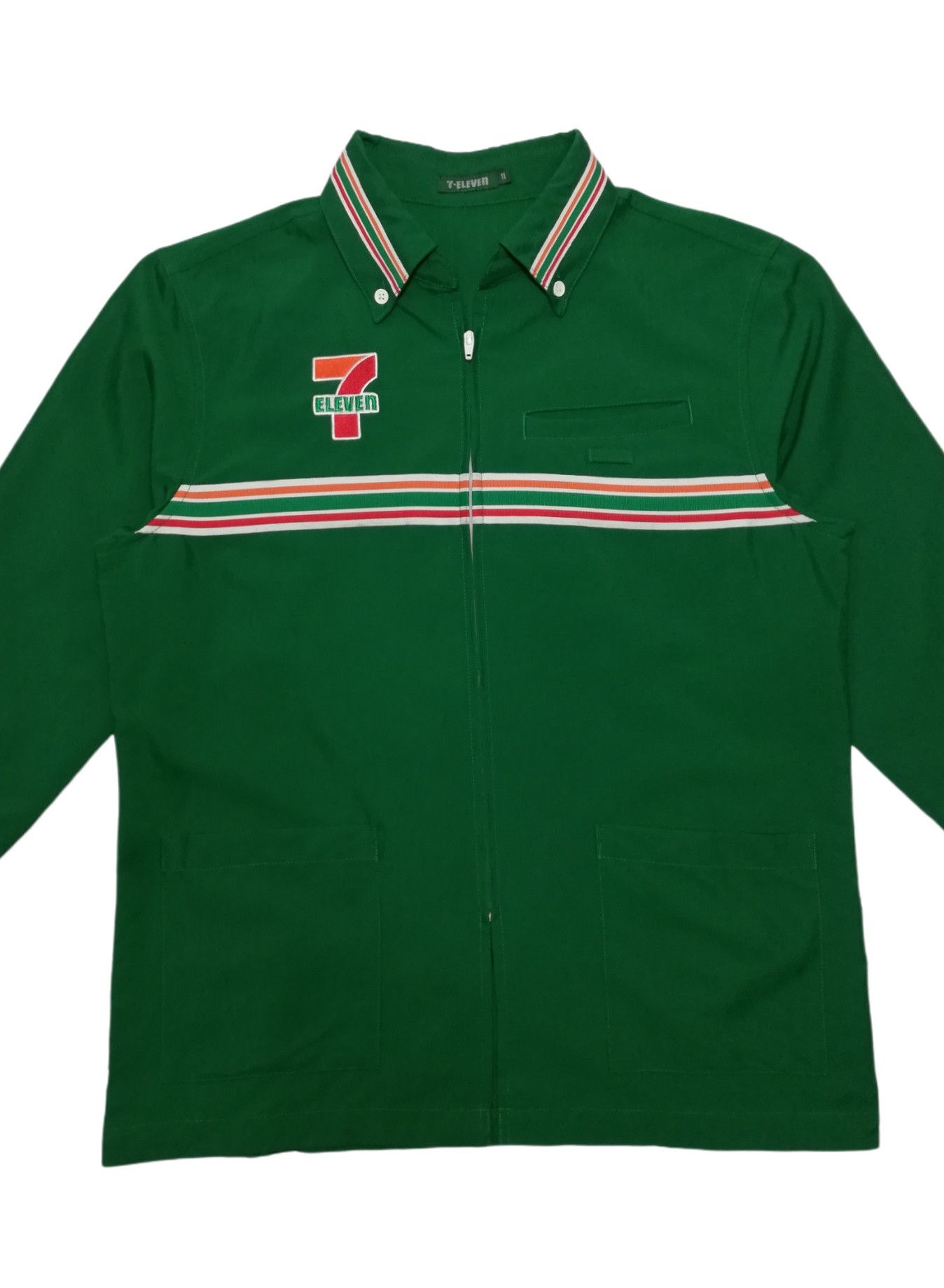 Seven 7 × Vintage 🔥Seven 7 Eleven Big Felt Logo Convertible Zip Work Shirt Size US M / EU 48-50 / 2 - 5 Thumbnail