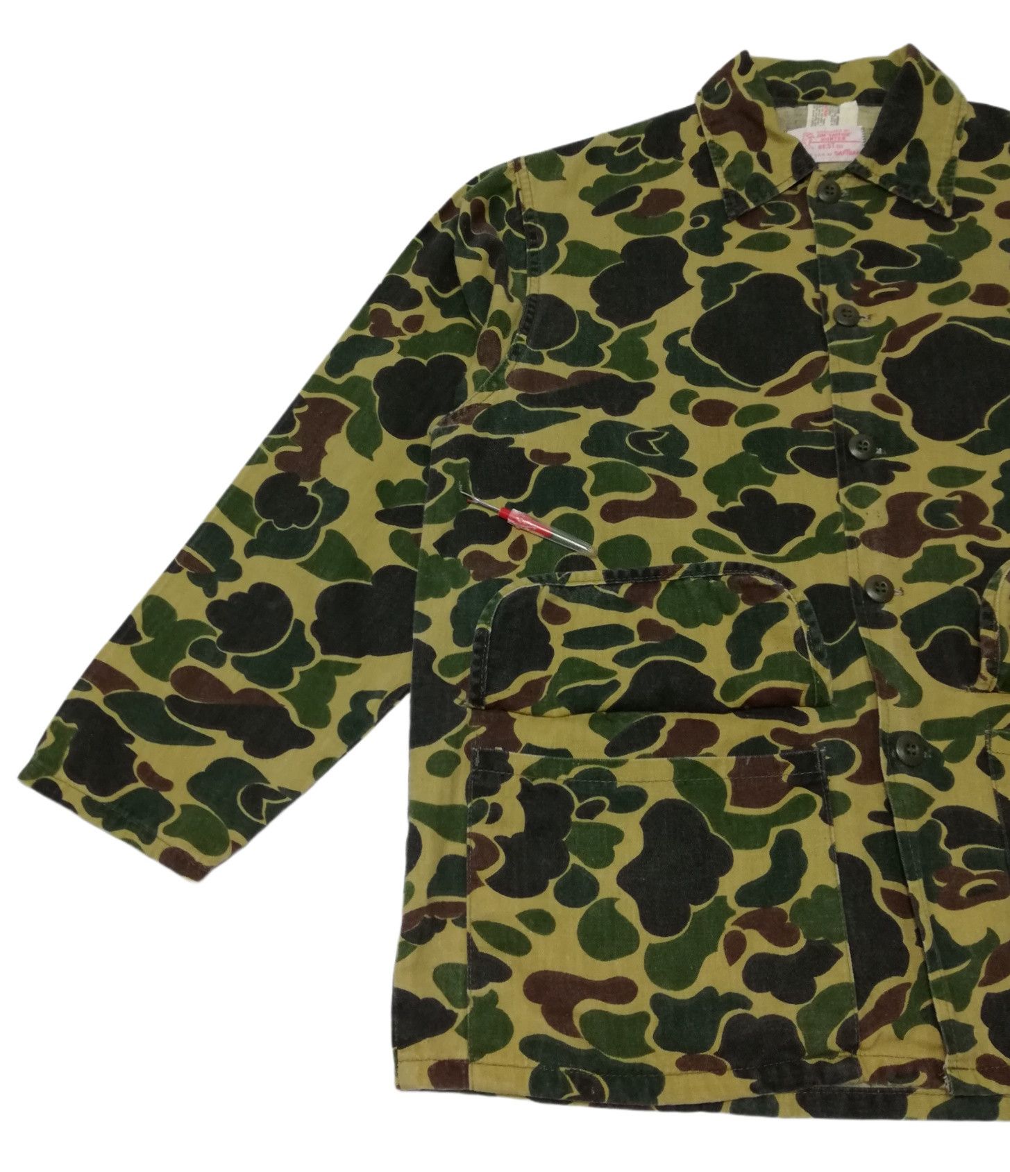 SafTbak × Vintage 🔥DOPE OG Vintage 70's Camouflage Duck Hunter Over-Shirt Size US L / EU 52-54 / 3 - 12 Thumbnail