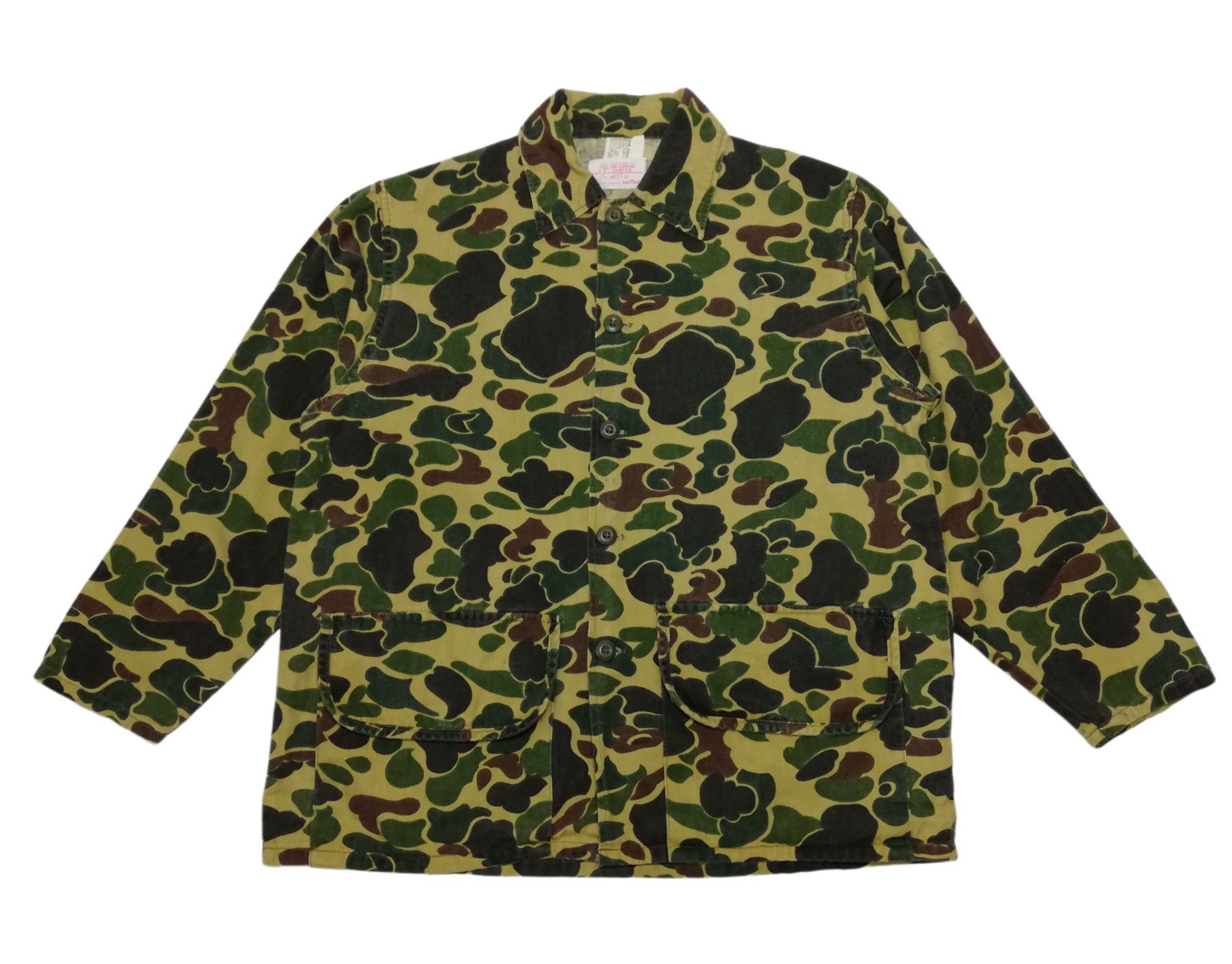 SafTbak × Vintage 🔥DOPE OG Vintage 70's Camouflage Duck Hunter Over-Shirt Size US L / EU 52-54 / 3 - 7 Thumbnail