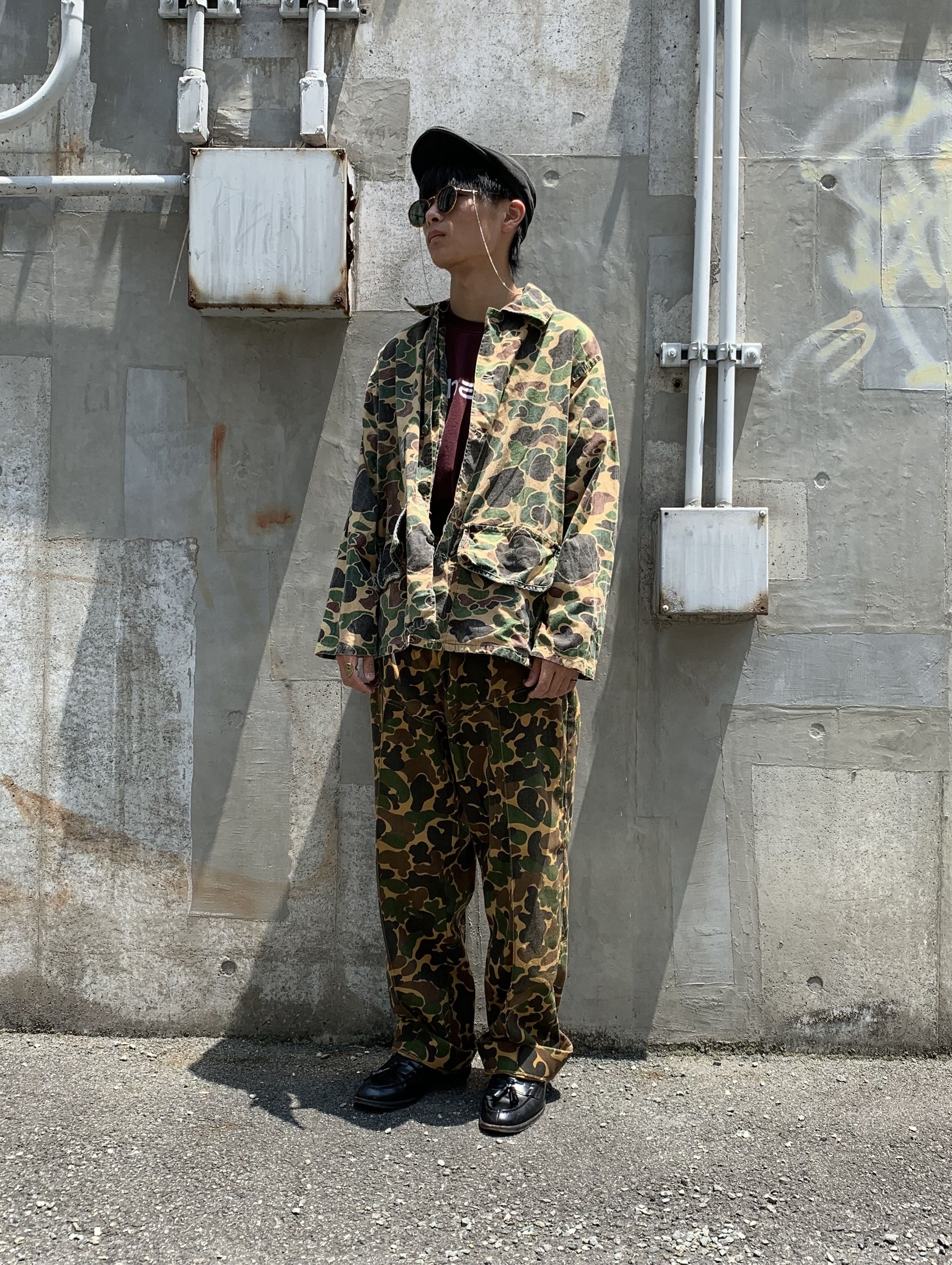 SafTbak × Vintage 🔥DOPE OG Vintage 70's Camouflage Duck Hunter Over-Shirt Size US L / EU 52-54 / 3 - 2 Thumbnail