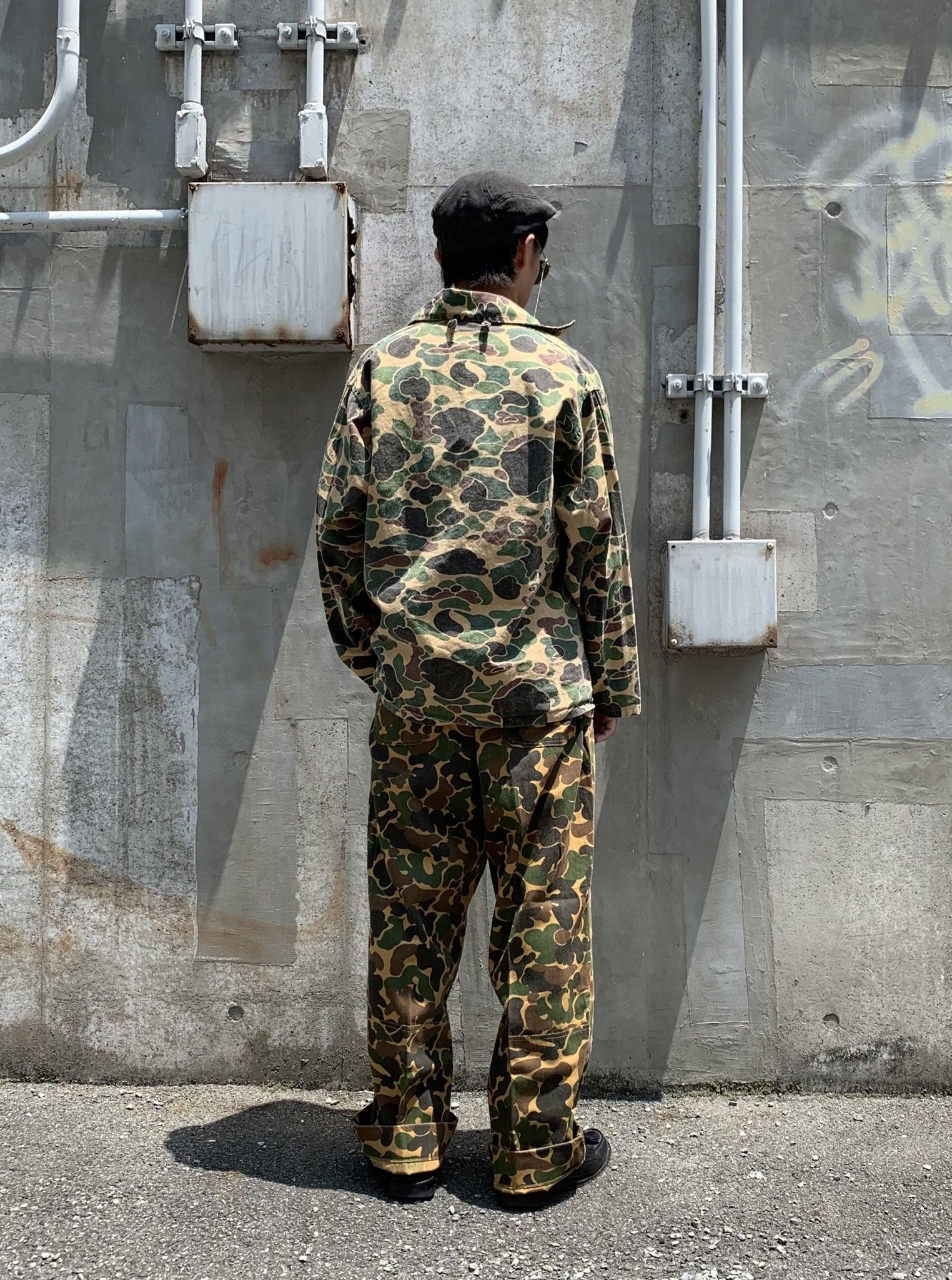 SafTbak × Vintage 🔥DOPE OG Vintage 70's Camouflage Duck Hunter Over-Shirt Size US L / EU 52-54 / 3 - 4 Thumbnail