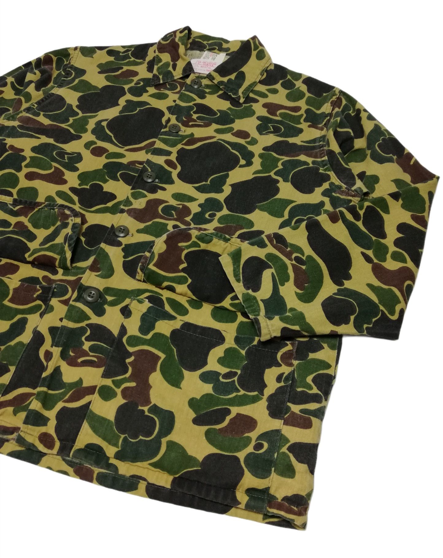 SafTbak × Vintage 🔥DOPE OG Vintage 70's Camouflage Duck Hunter Over-Shirt Size US L / EU 52-54 / 3 - 11 Thumbnail