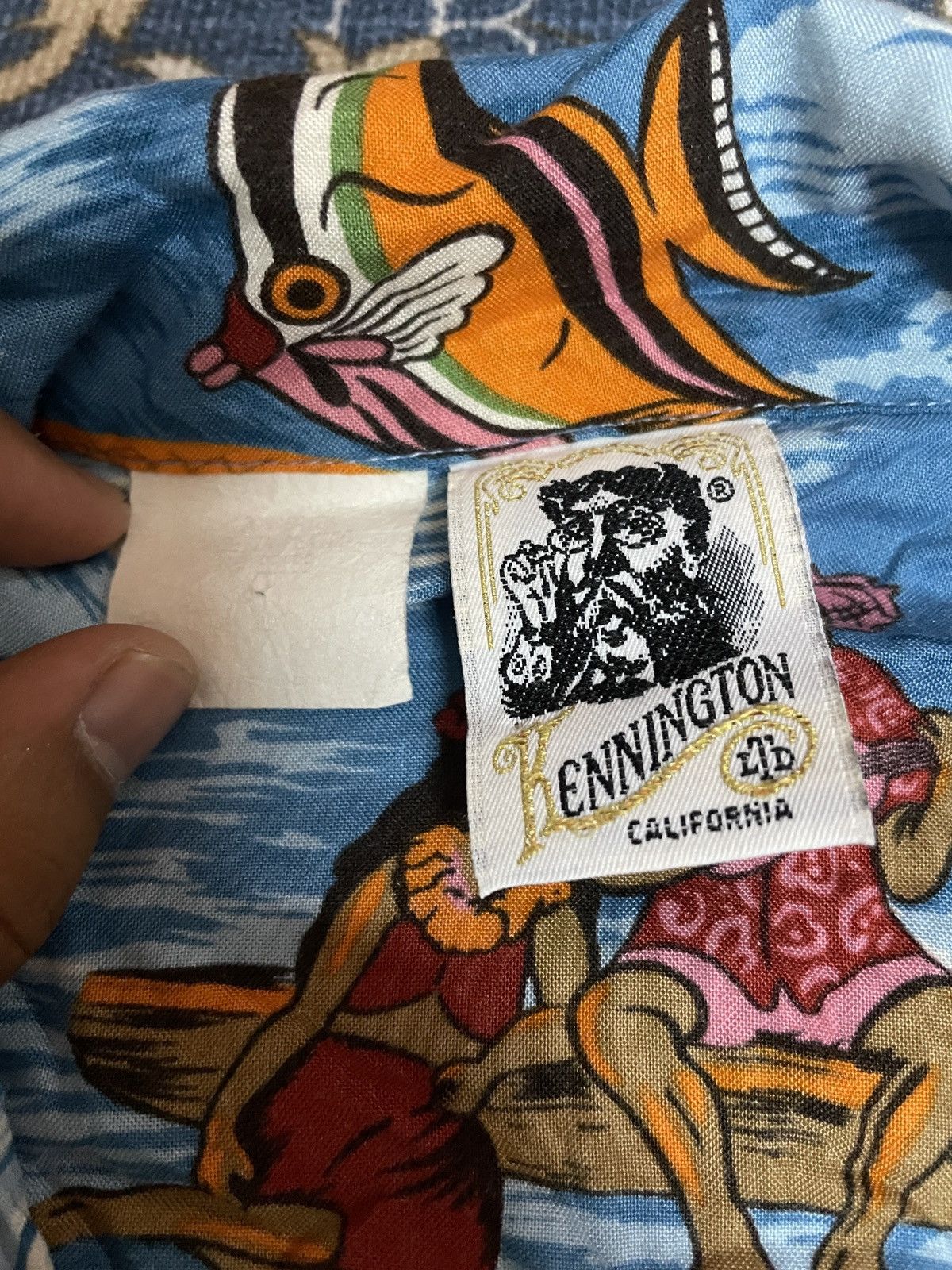 Other Kennington California Hawaiian shirt Hula Girl Dancer 80's Size US XL / EU 56 / 4 - 7 Thumbnail