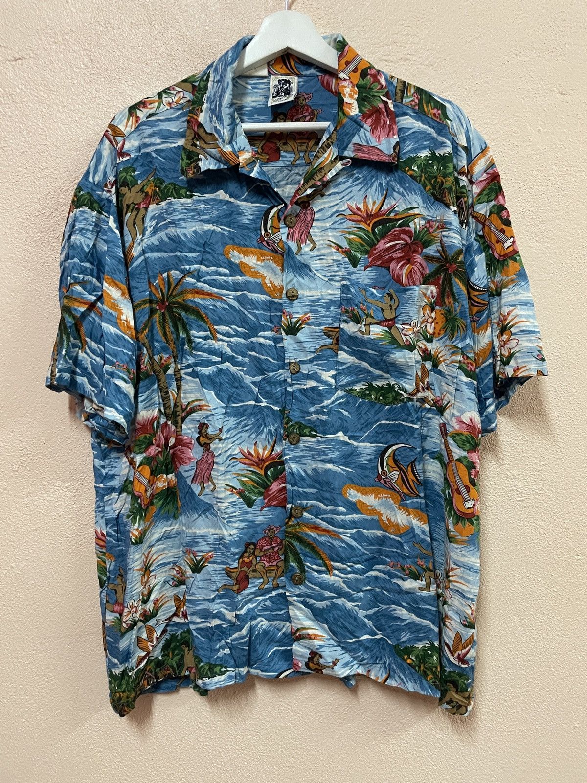 Other Kennington California Hawaiian shirt Hula Girl Dancer 80's Size US XL / EU 56 / 4 - 1 Thumbnail