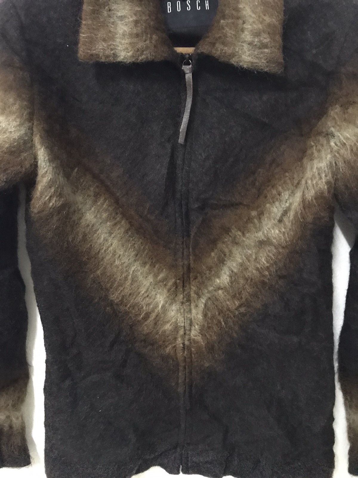 Beauty Beast × Japanese Brand × Vintage Vintage bosch fur hairy zipper jacket Size M / US 6-8 / IT 42-44 - 6 Thumbnail