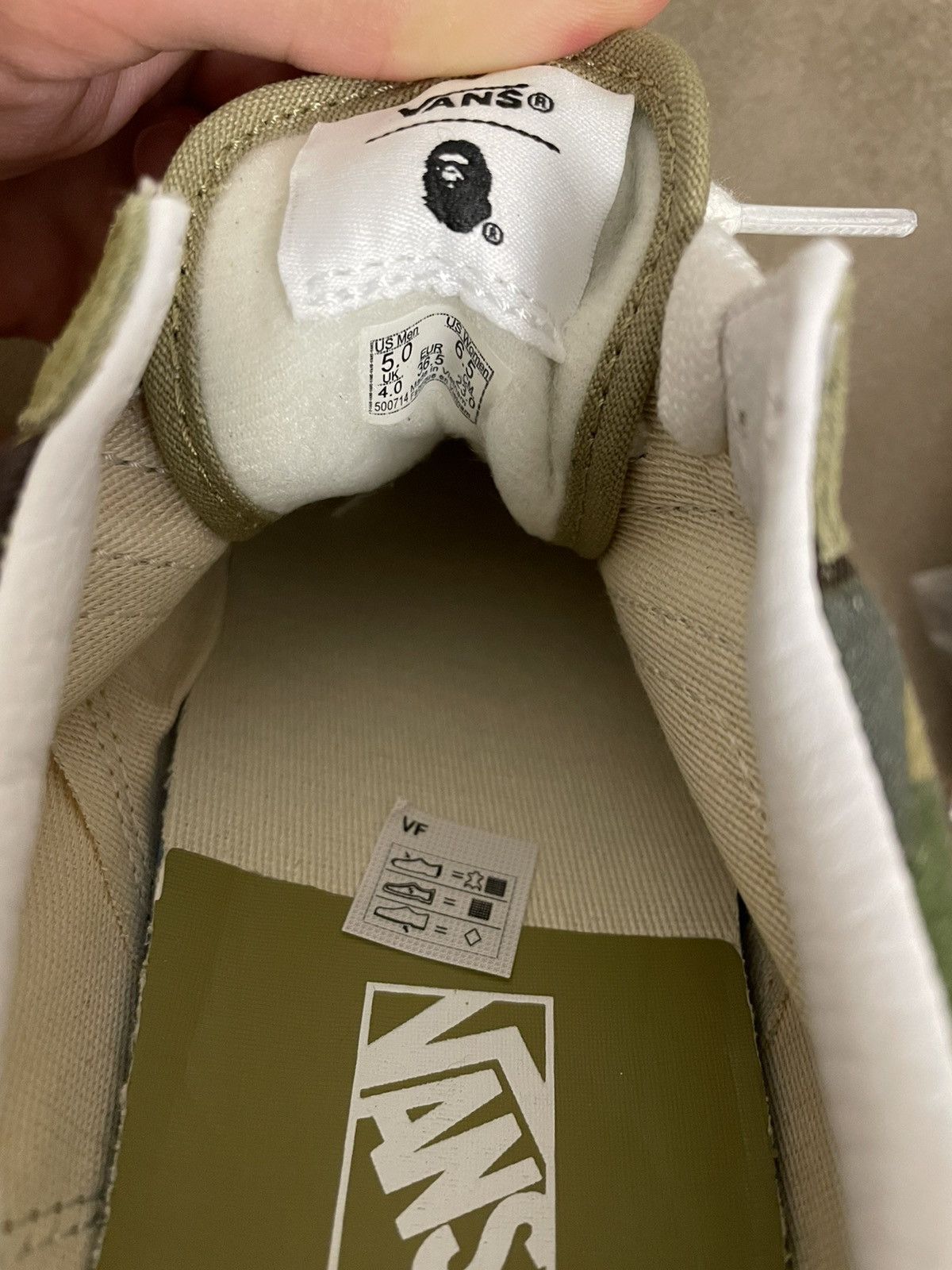 Bape × Vans Bape X Vans Old skool 36 D ABC Camo size 5 Size US 5 / EU 37 - 9 Thumbnail