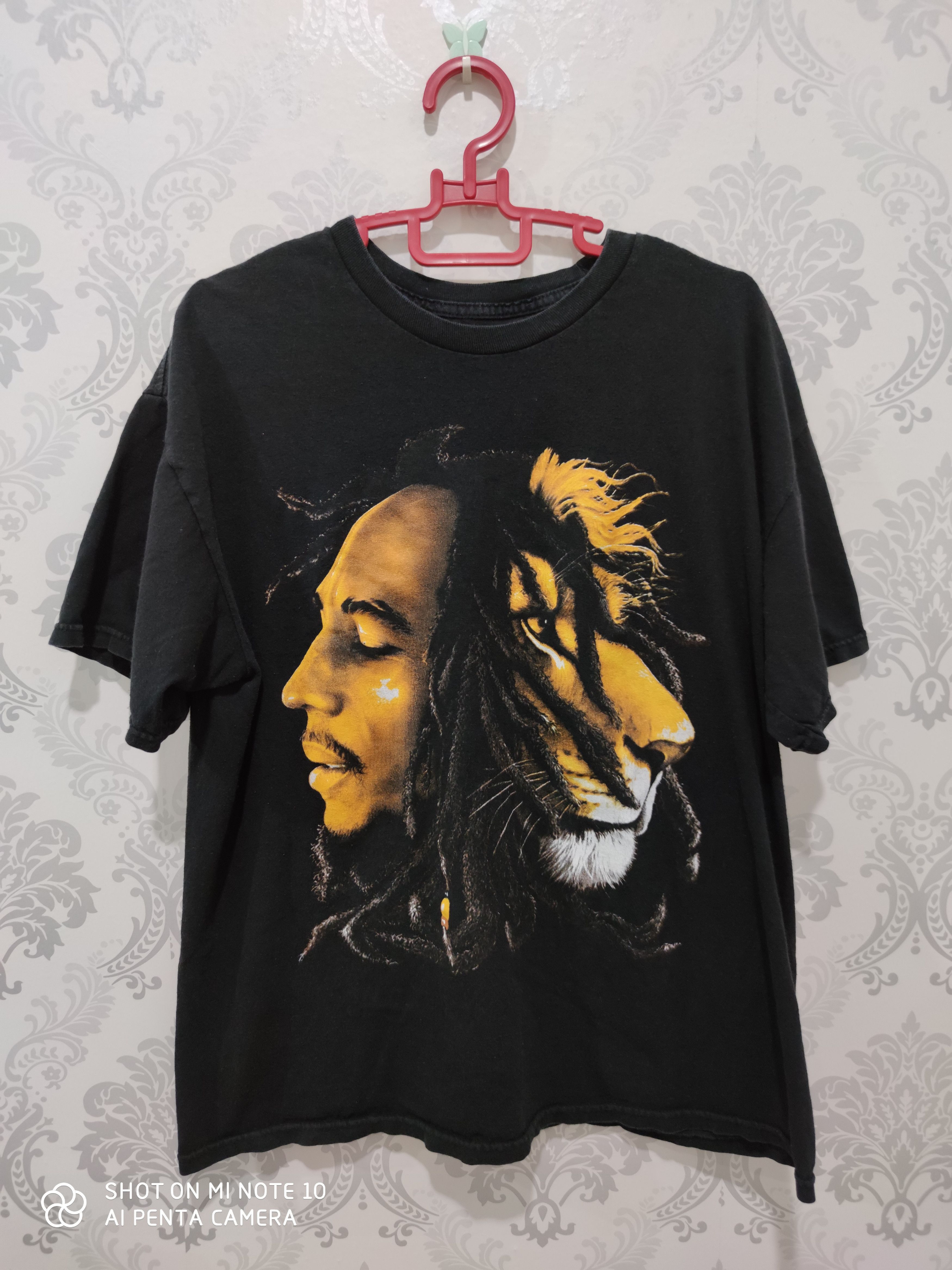 BOB MARLEY Bob Marley Cut-Off Band T-Shirt, Men's Size L unclear black type Vintage Second Hand