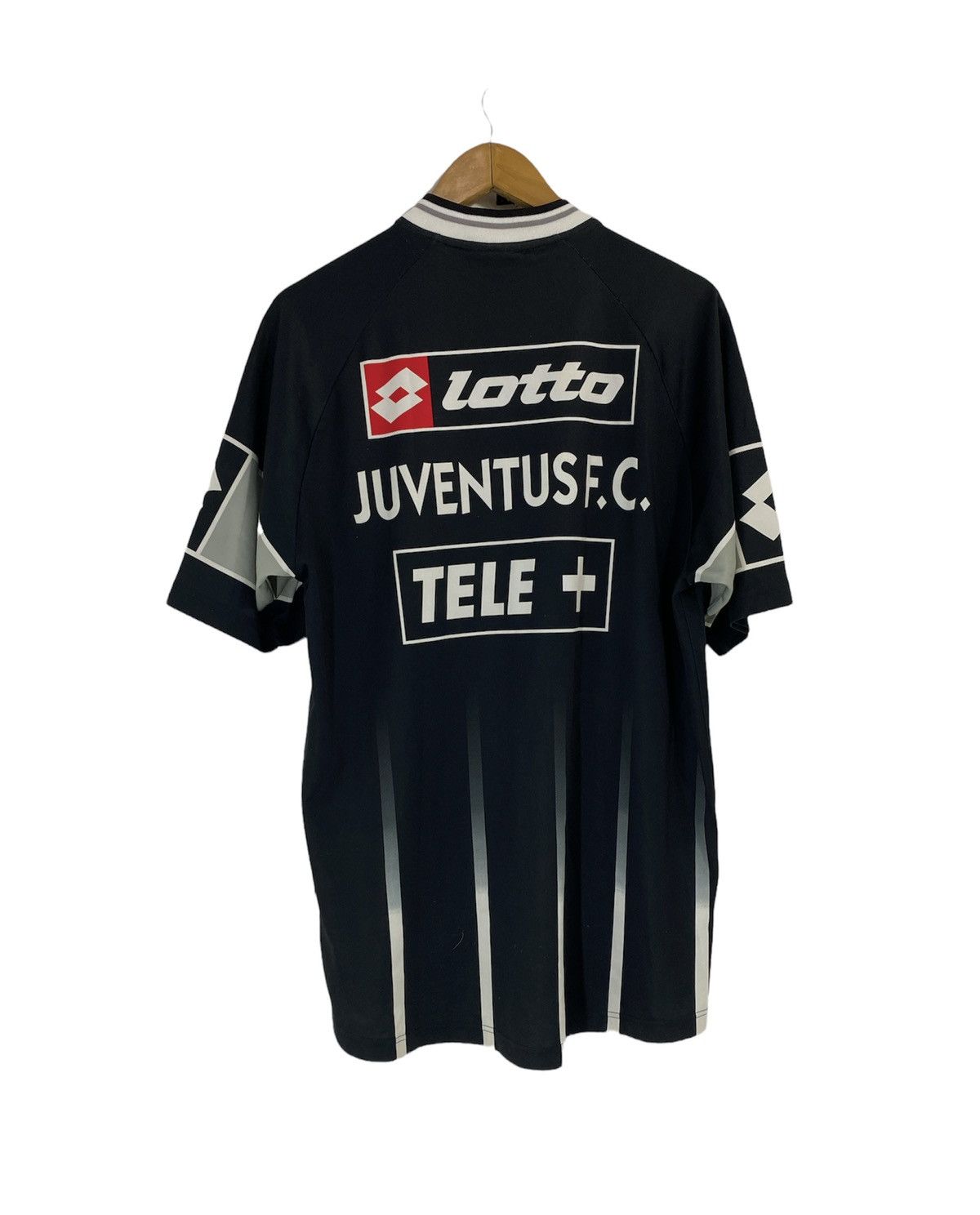 Lotto Sport Vintage 00’s Juventus F.C Jersey Tele+ Sponsor Jersey Size US XL / EU 56 / 4 - 2 Thumbnail