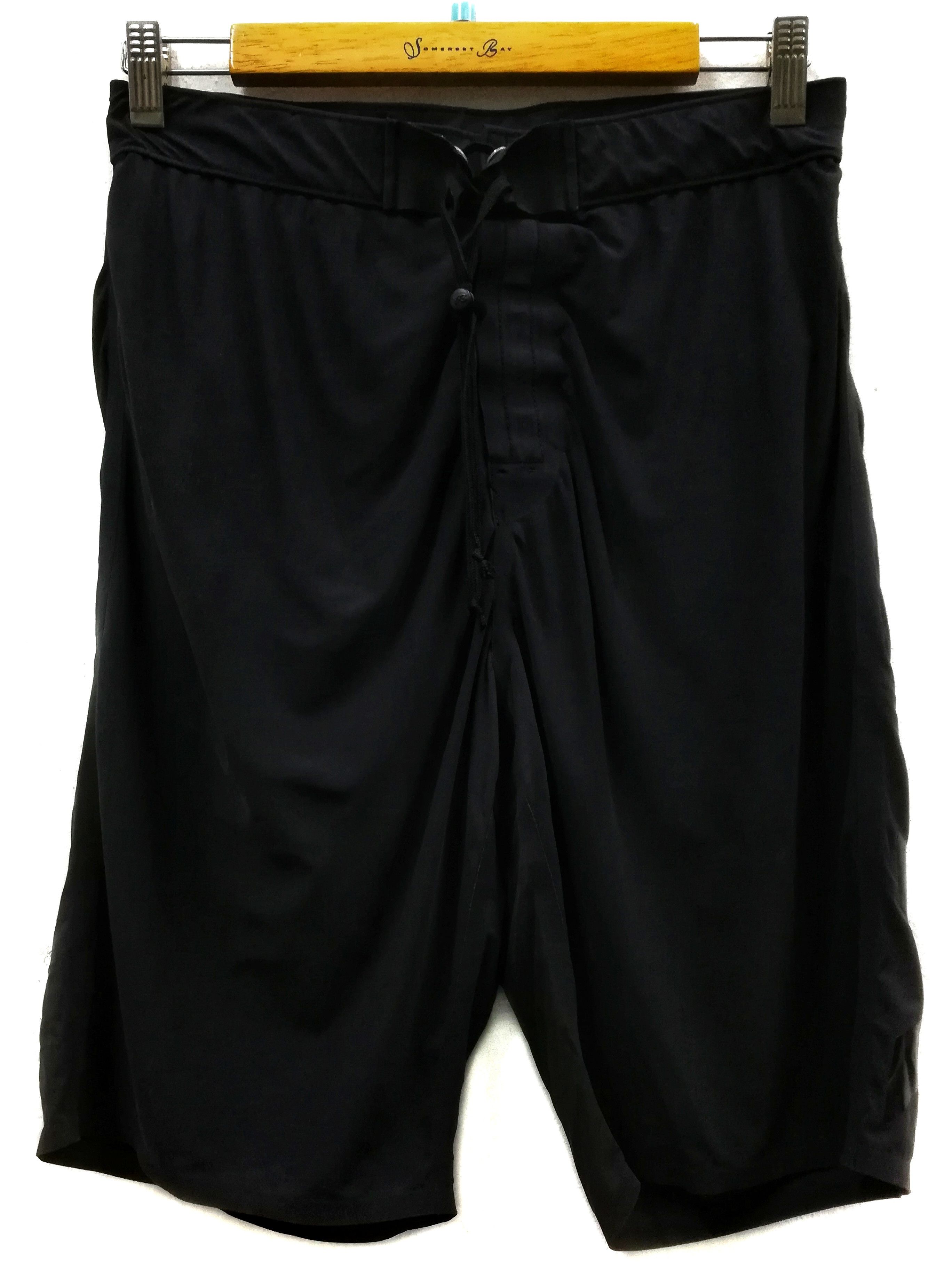 image of Adidas x Y 3 Grail Y-3 × Yohji Yamamoto Drawstring Shorts Pants in Faded Black, Men's (Size 30)