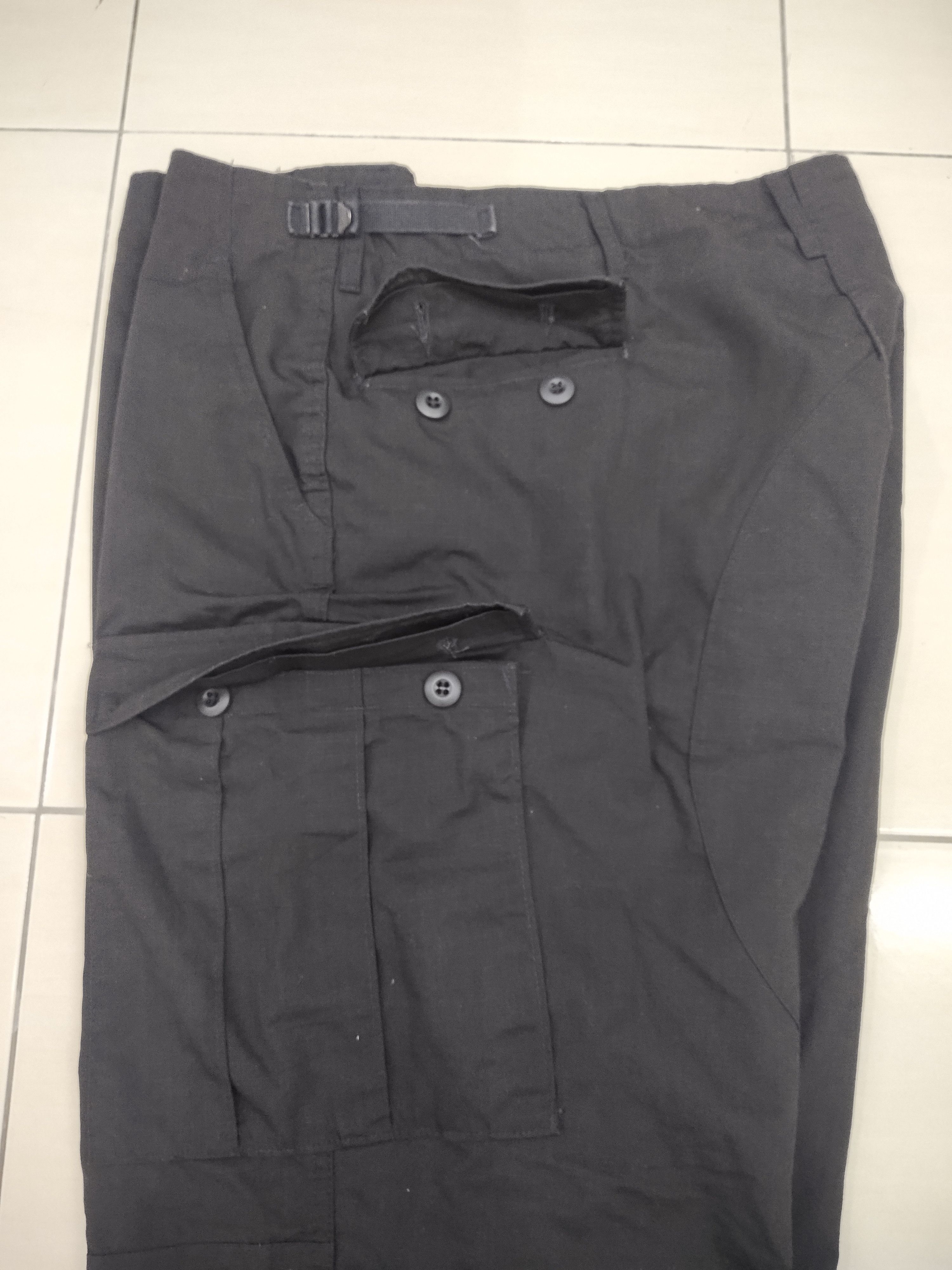 Vintage Oversize Vintage Combat Black Tactical Cargo Pants Size US 44 / EU 60 - 6 Thumbnail