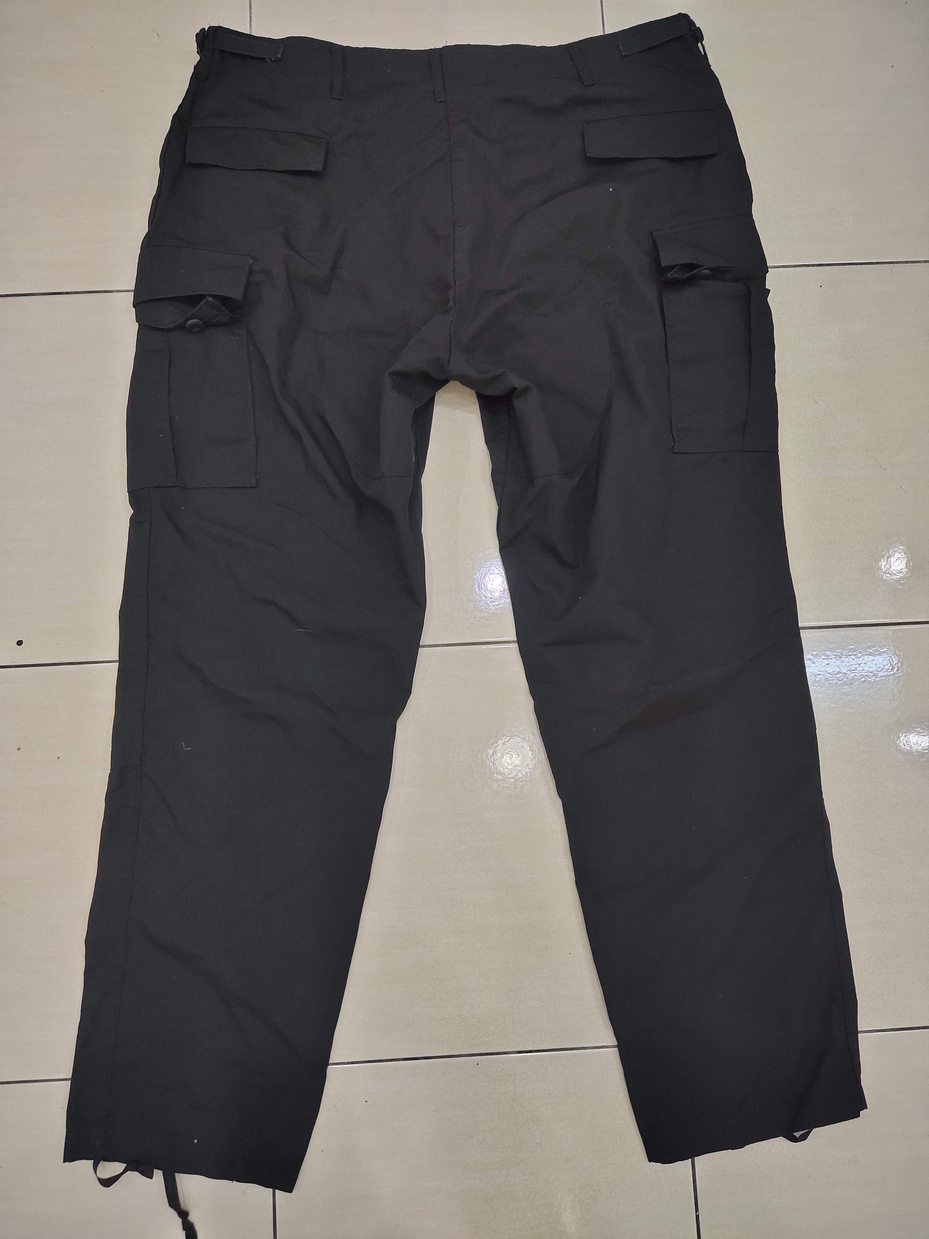 Vintage Oversize Vintage Combat Black Tactical Cargo Pants Size US 44 / EU 60 - 2 Thumbnail