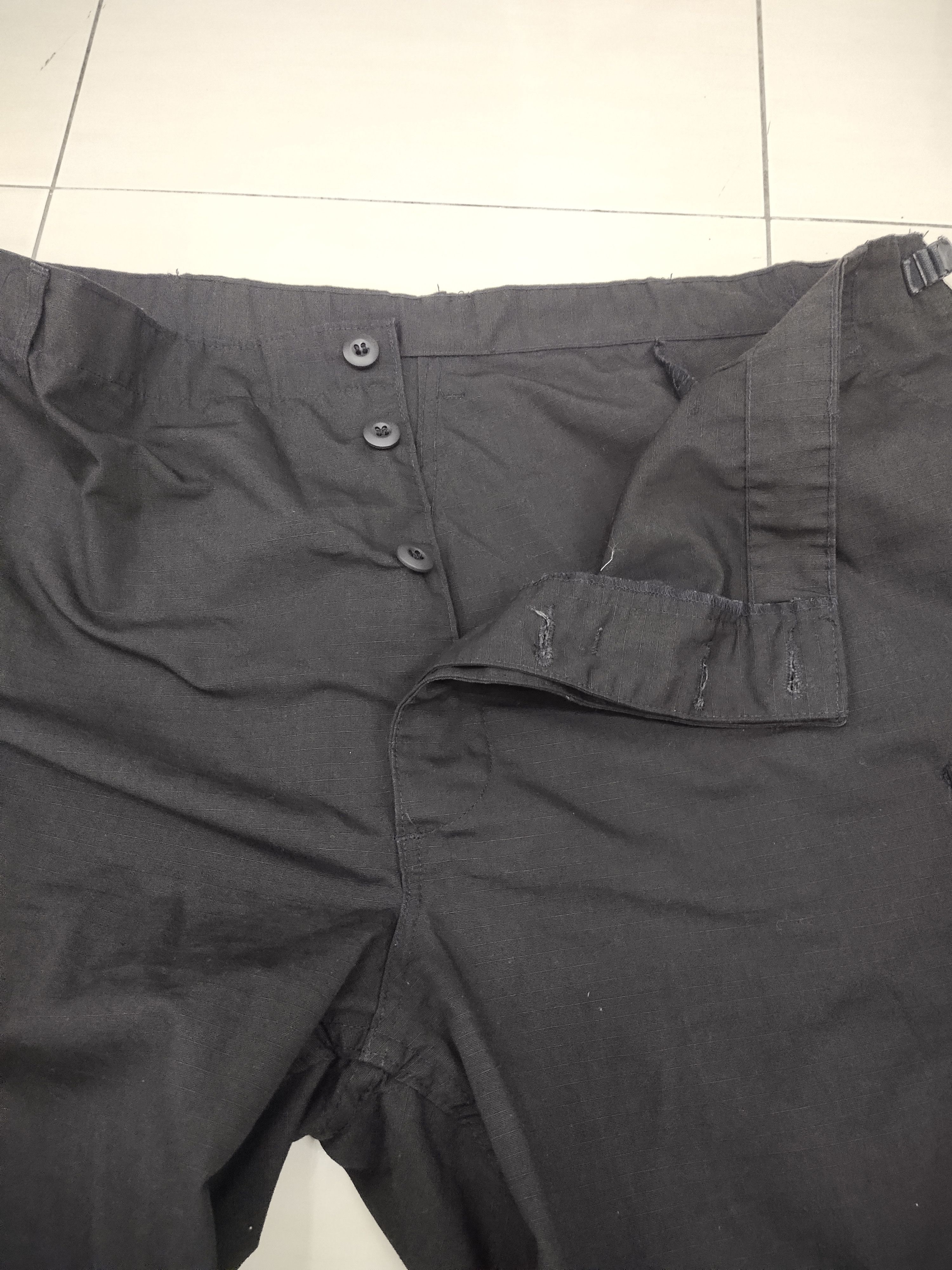Vintage Oversize Vintage Combat Black Tactical Cargo Pants Size US 44 / EU 60 - 5 Thumbnail