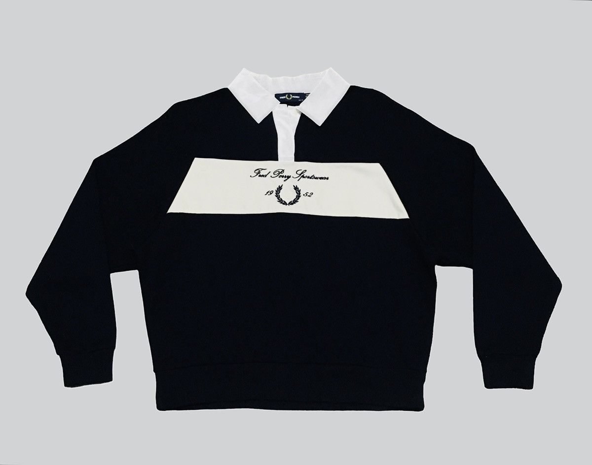 Rare Design Vintage Brand Fred Perry Sweatshirt 1990s