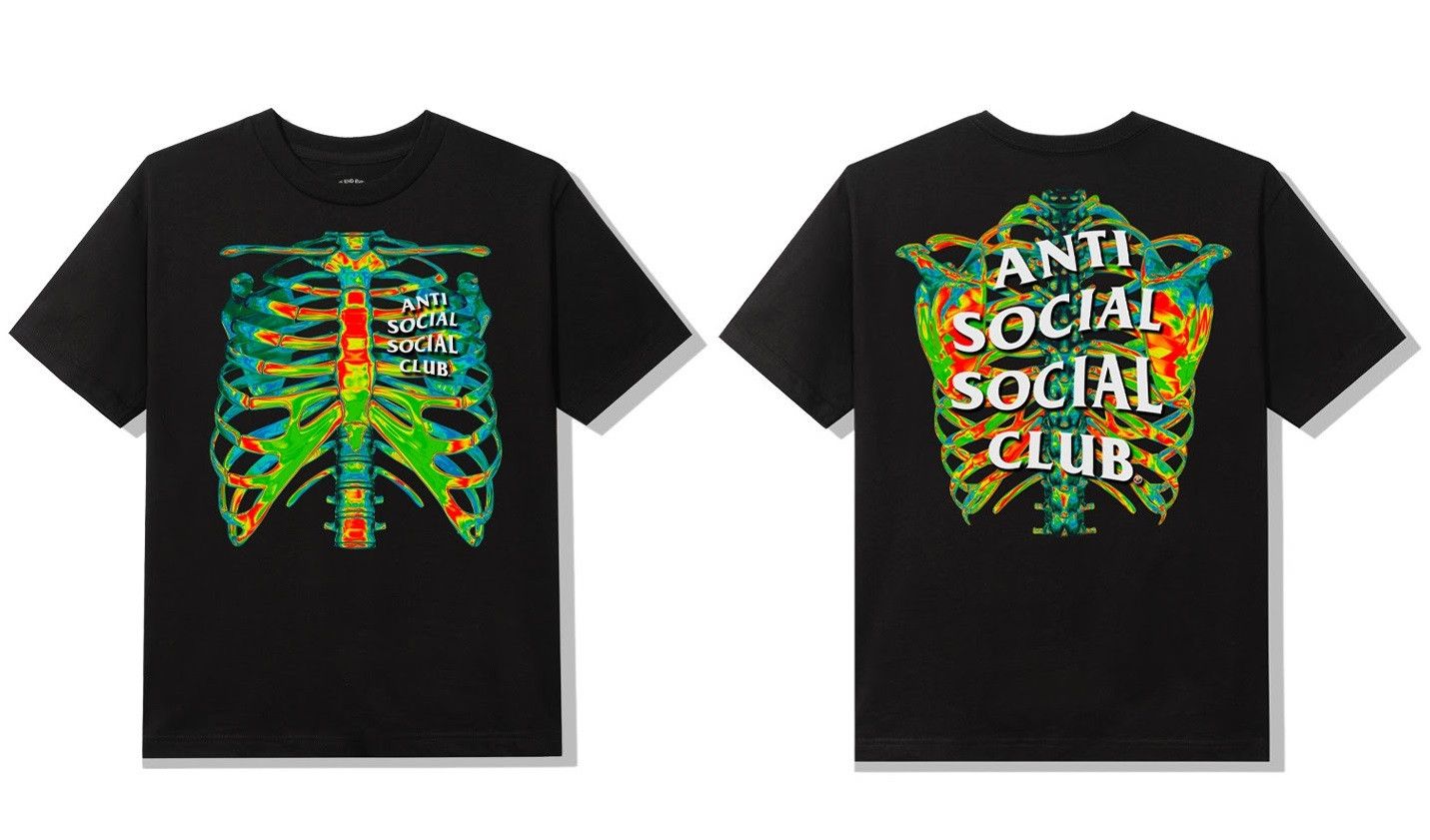 Anti Social Social Club × Members Only DS Weekly Exclusive ASSC Blow to the Chest Black Tee Bape Size US L / EU 52-54 / 3 - 6 Thumbnail