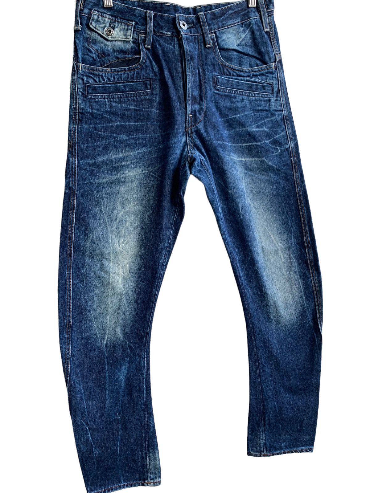 G-Star Designer G-Star Raw Distressed Curved Leg Denim Size US 32 / EU 48 - 4 Thumbnail
