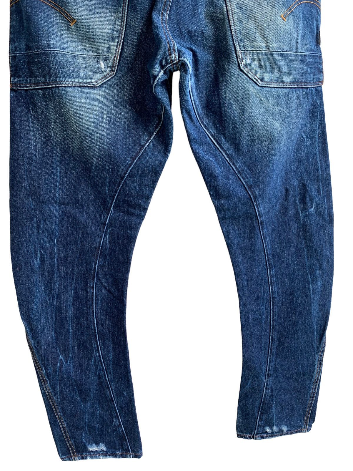 G-Star Designer G-Star Raw Distressed Curved Leg Denim Size US 32 / EU 48 - 8 Thumbnail