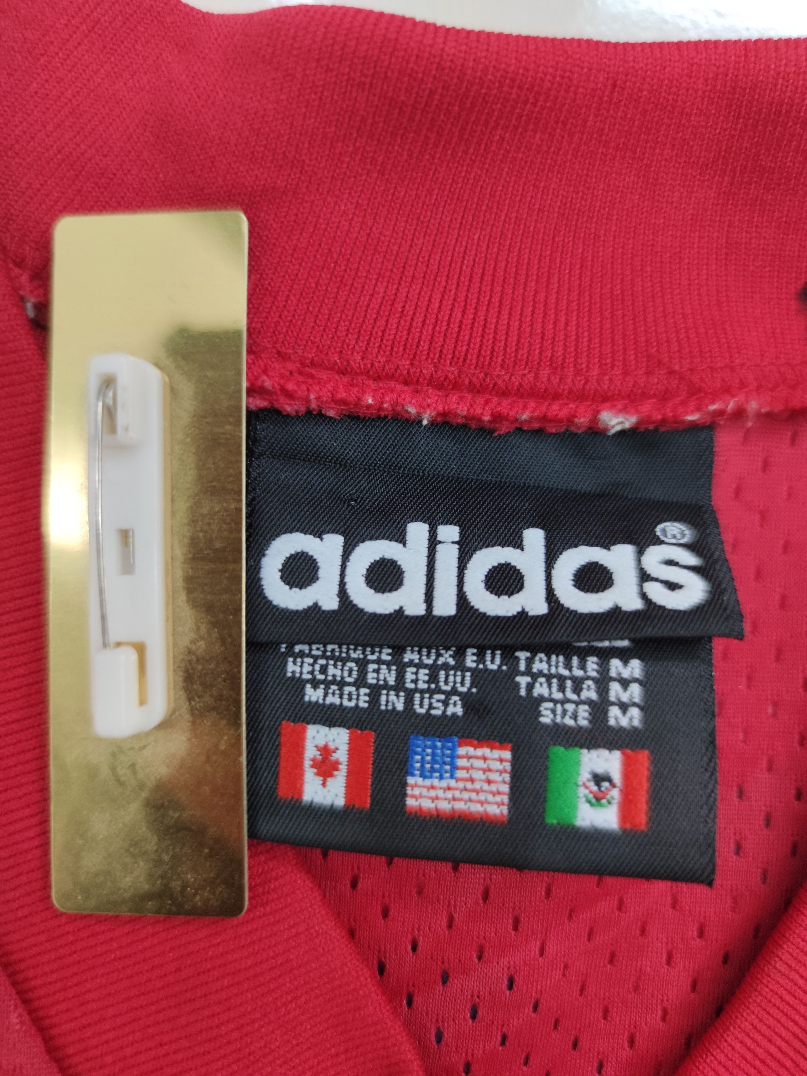 Adidas Vintage 90's Adidas Trefoil Polyester Oversize Shirt Size US M / EU 48-50 / 2 - 6 Thumbnail