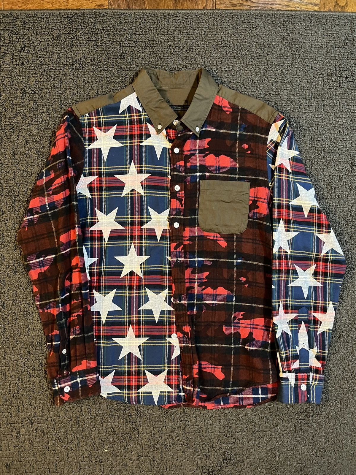 Sophnet. Sophnet Tactical Flag Shirt Size US M / EU 48-50 / 2 - 1 Thumbnail