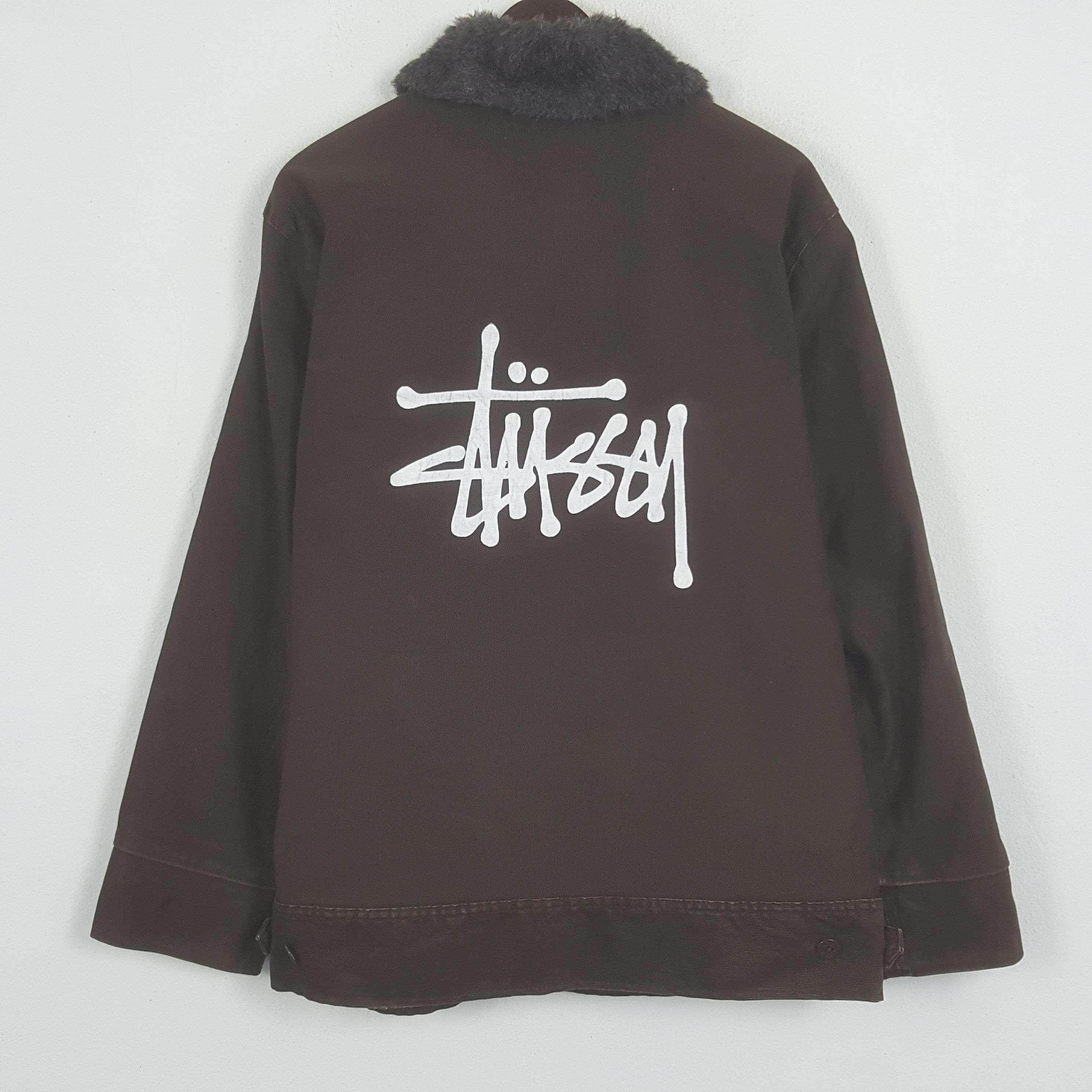 Stussy × Vintage Vintage Stussy Corduroy Custom Art Logo