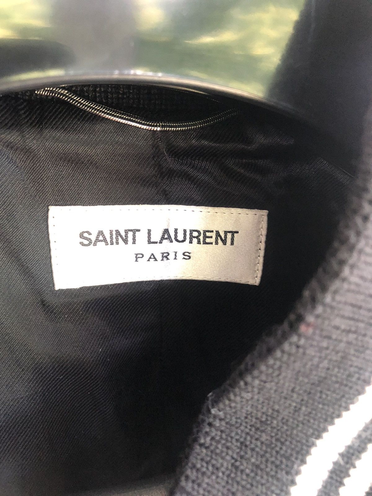 Hedi Slimane × Saint Laurent Paris Saint Laurent Teddy Bomber jacket Black small Size US S / EU 44-46 / 1 - 5 Thumbnail