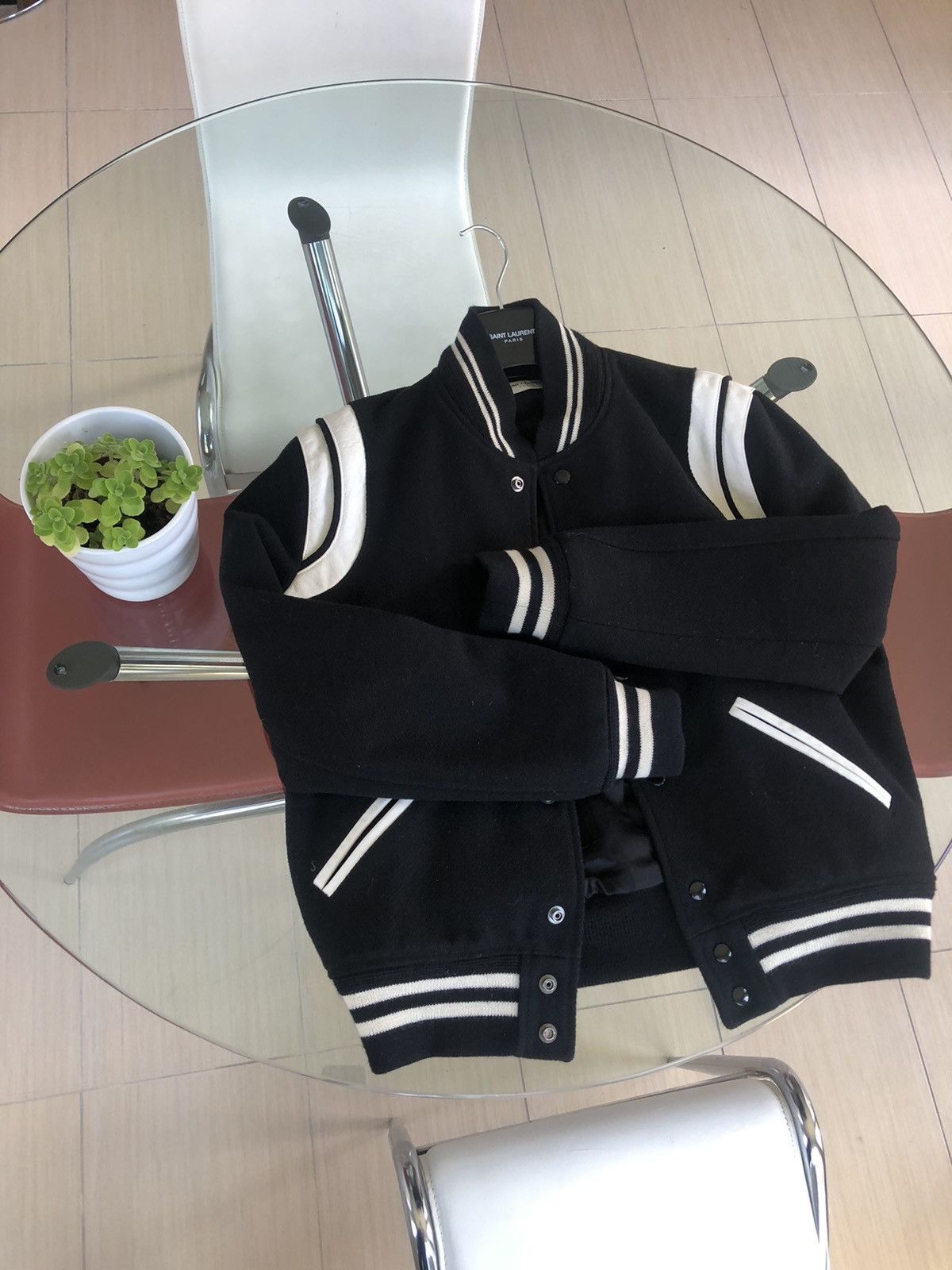 Hedi Slimane × Saint Laurent Paris Saint Laurent Teddy Bomber jacket Black small Size US S / EU 44-46 / 1 - 4 Thumbnail