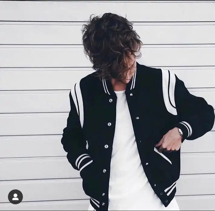 Hedi Slimane × Saint Laurent Paris Saint Laurent Teddy Bomber jacket Black small Size US S / EU 44-46 / 1 - 13 Thumbnail