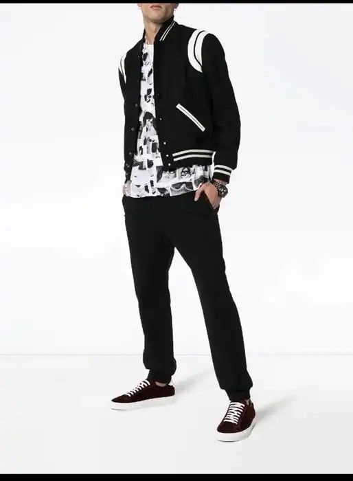 Hedi Slimane × Saint Laurent Paris Saint Laurent Teddy Bomber jacket Black small Size US S / EU 44-46 / 1 - 15 Thumbnail