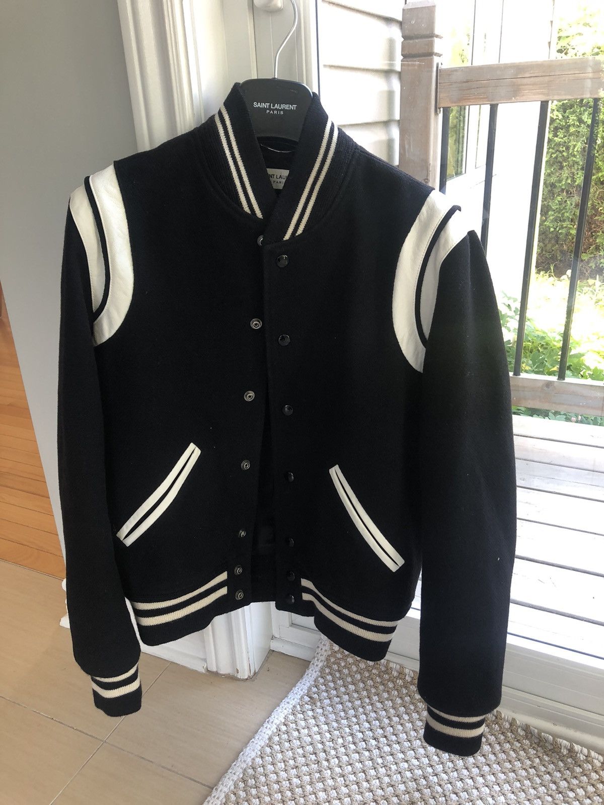 Hedi Slimane × Saint Laurent Paris Saint Laurent Teddy Bomber jacket Black small Size US S / EU 44-46 / 1 - 6 Thumbnail