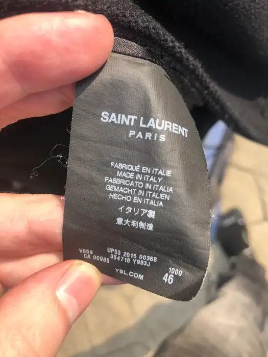 Hedi Slimane × Saint Laurent Paris Saint Laurent Teddy Bomber jacket Black small Size US S / EU 44-46 / 1 - 9 Thumbnail