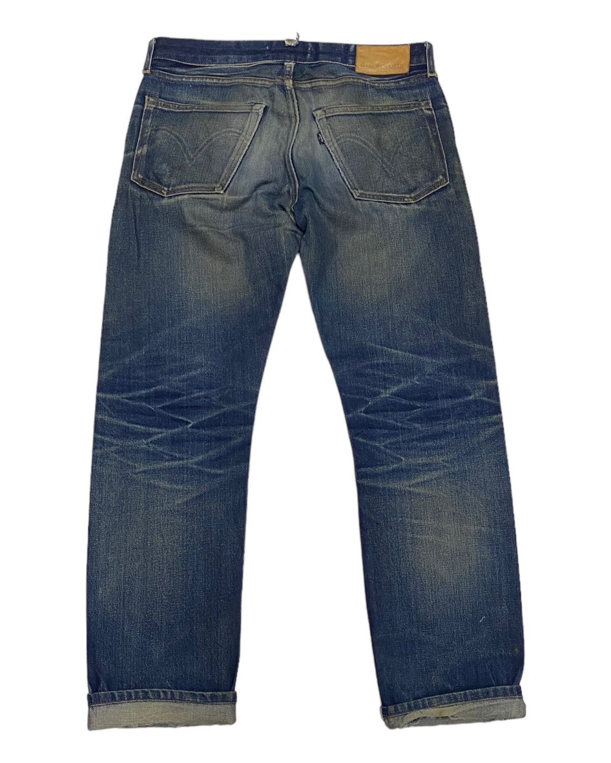 Levi's VINTAGE LEVIS MADE & CRAFTED SELVEDGE DISTRESSED DENIM JEAN Size US 31 - 2 Thumbnail