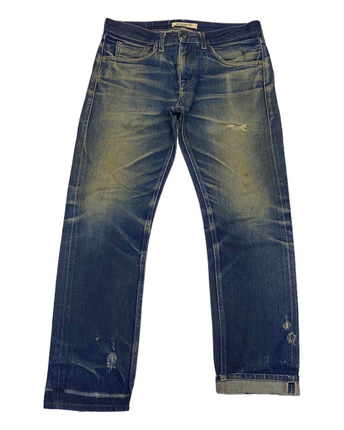 Levi's VINTAGE LEVIS MADE & CRAFTED SELVEDGE DISTRESSED DENIM JEAN Size US 31 - 5 Thumbnail