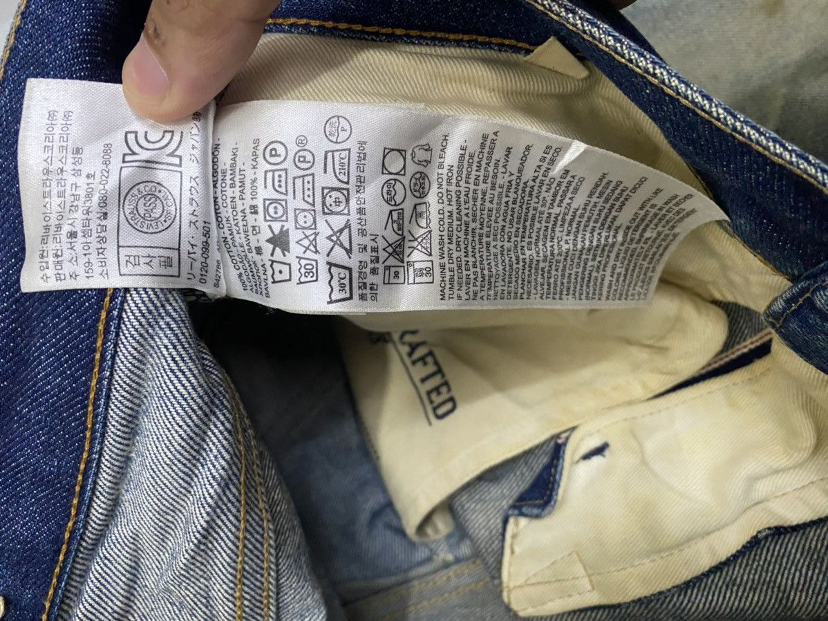 Levi's VINTAGE LEVIS MADE & CRAFTED SELVEDGE DISTRESSED DENIM JEAN Size US 31 - 13 Thumbnail