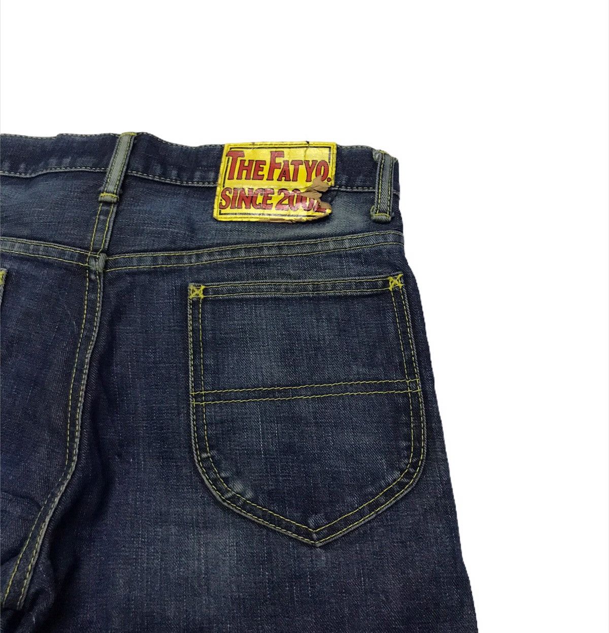 Vintage 🔥Rare🔥The fat tokyo since 2002 denim jeans Size US 26 / EU 42 - 2 Thumbnail
