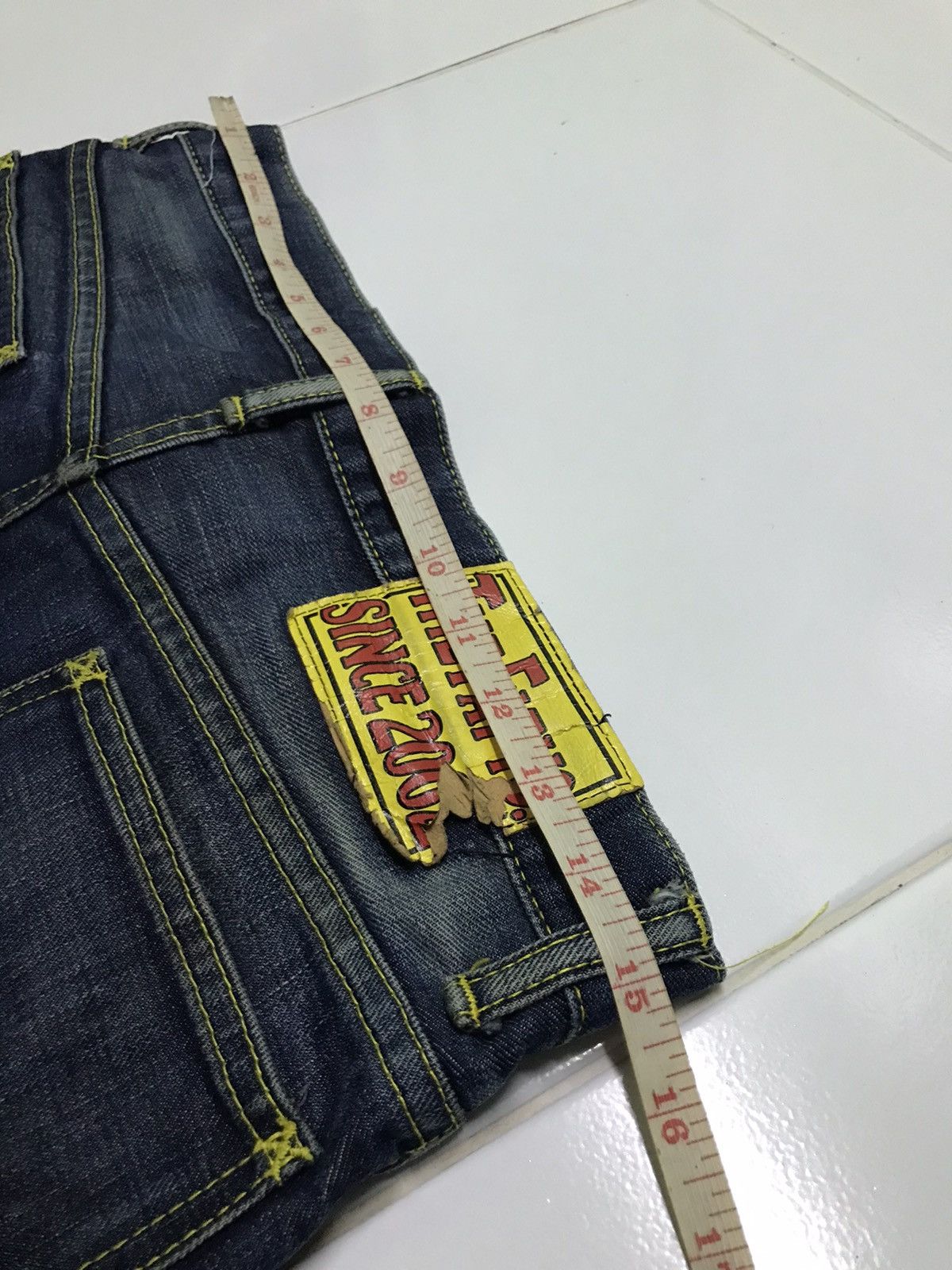 Vintage 🔥Rare🔥The fat tokyo since 2002 denim jeans Size US 26 / EU 42 - 5 Thumbnail