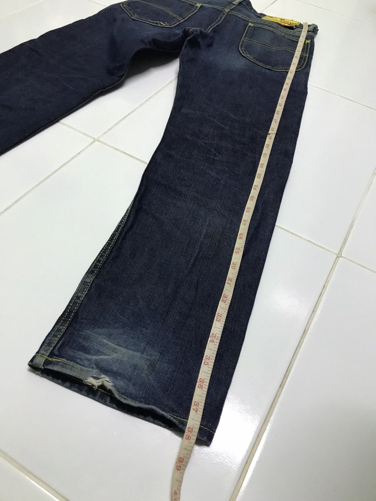 Vintage 🔥Rare🔥The fat tokyo since 2002 denim jeans Size US 26 / EU 42 - 6 Thumbnail