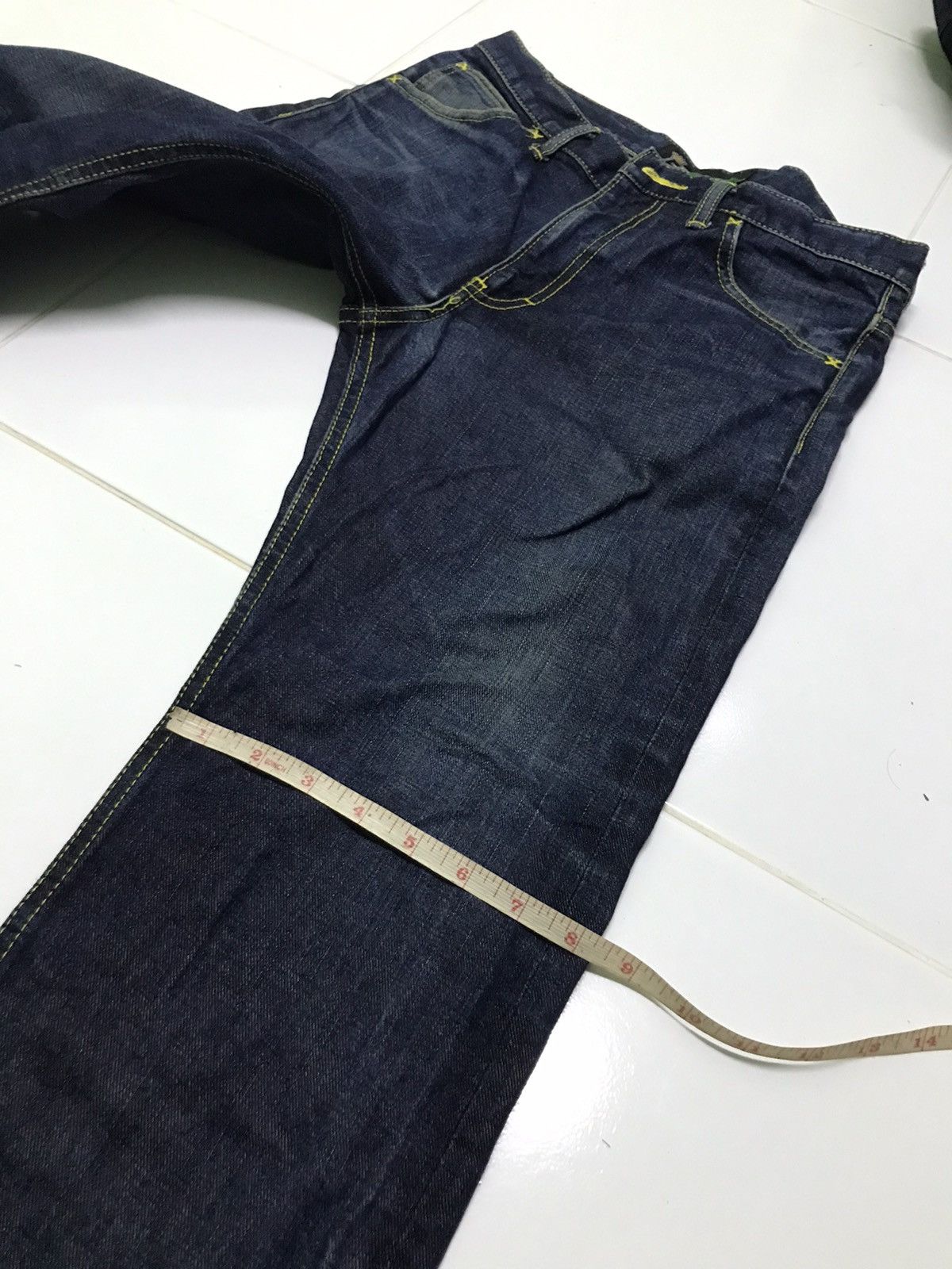 Vintage 🔥Rare🔥The fat tokyo since 2002 denim jeans Size US 26 / EU 42 - 9 Thumbnail