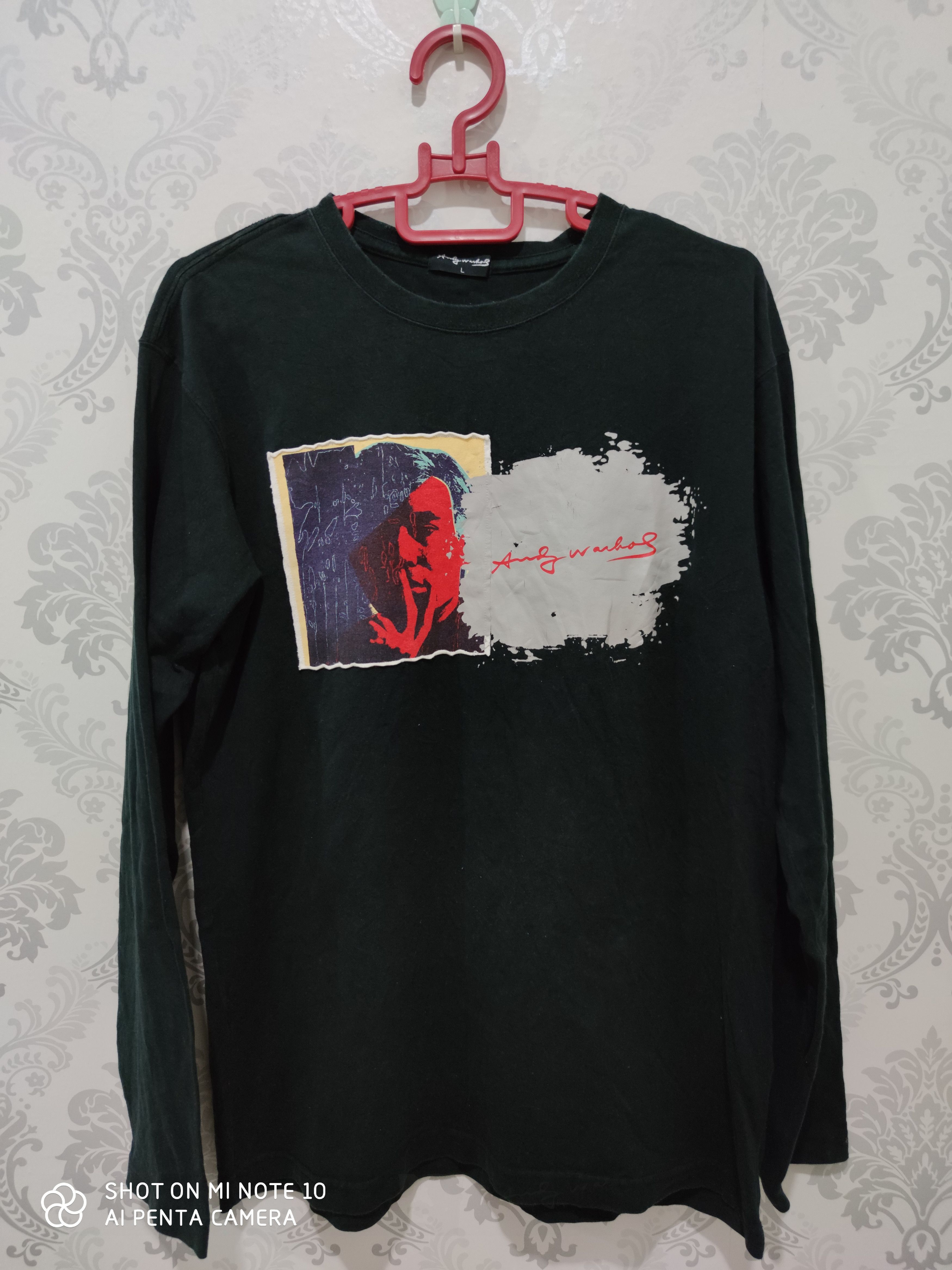 Andy Warhol × Uniqlo × Vintage Vintage Andy Warhol Patch & Paint Art Long Sleeve T-Shirt Size US L / EU 52-54 / 3 - 1 Thumbnail