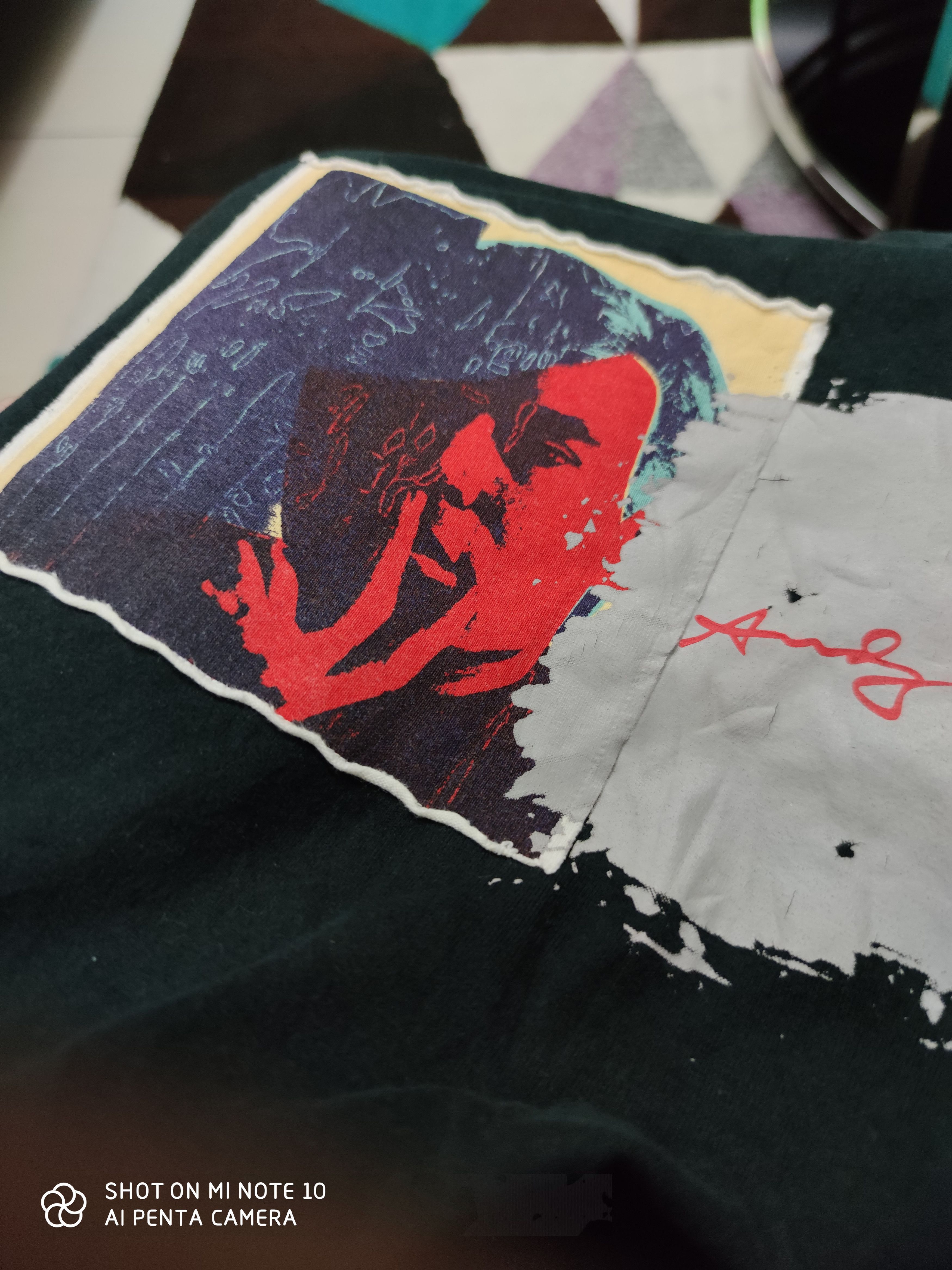 Andy Warhol × Uniqlo × Vintage Vintage Andy Warhol Patch & Paint Art Long Sleeve T-Shirt Size US L / EU 52-54 / 3 - 3 Thumbnail