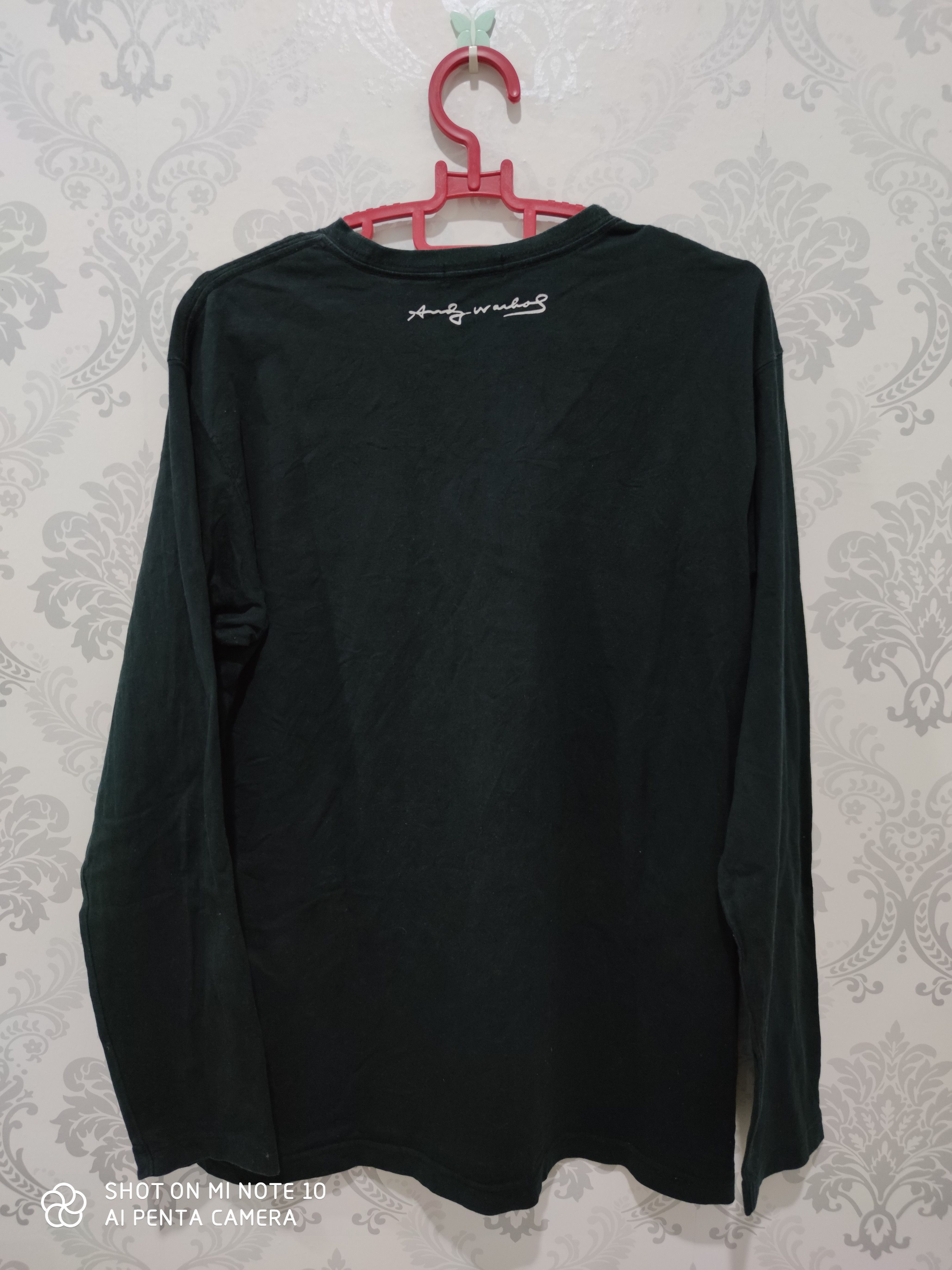 Andy Warhol × Uniqlo × Vintage Vintage Andy Warhol Patch & Paint Art Long Sleeve T-Shirt Size US L / EU 52-54 / 3 - 4 Thumbnail