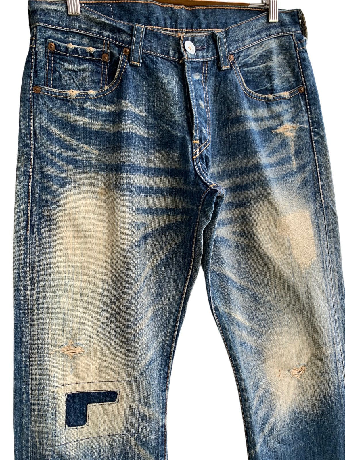 Designer × Levi's × Levi's Vintage Clothing Vintage Distressed Levis Denim jeans Size US 32 / EU 48 - 3 Thumbnail