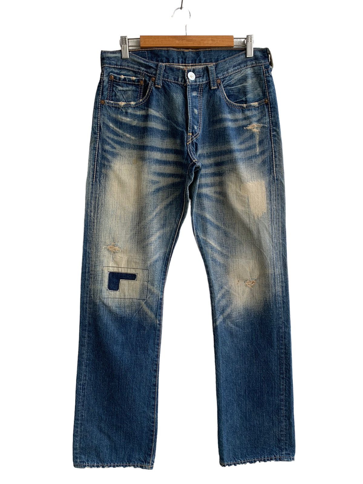 Designer × Levi's × Levi's Vintage Clothing Vintage Distressed Levis Denim jeans Size US 32 / EU 48 - 1 Thumbnail