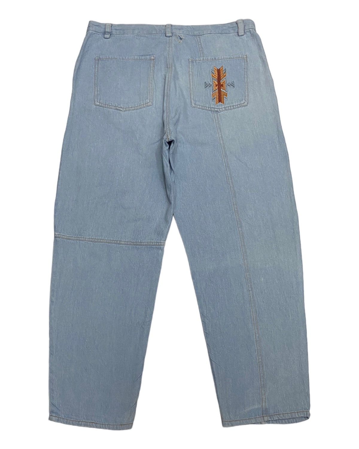 JNCO × Japanese Brand 🔥VINTAGE AMINA HIPHOP RAPPER AMERICAN NATIVE BAGGY PANTS Size US 36 / EU 52 - 2 Thumbnail