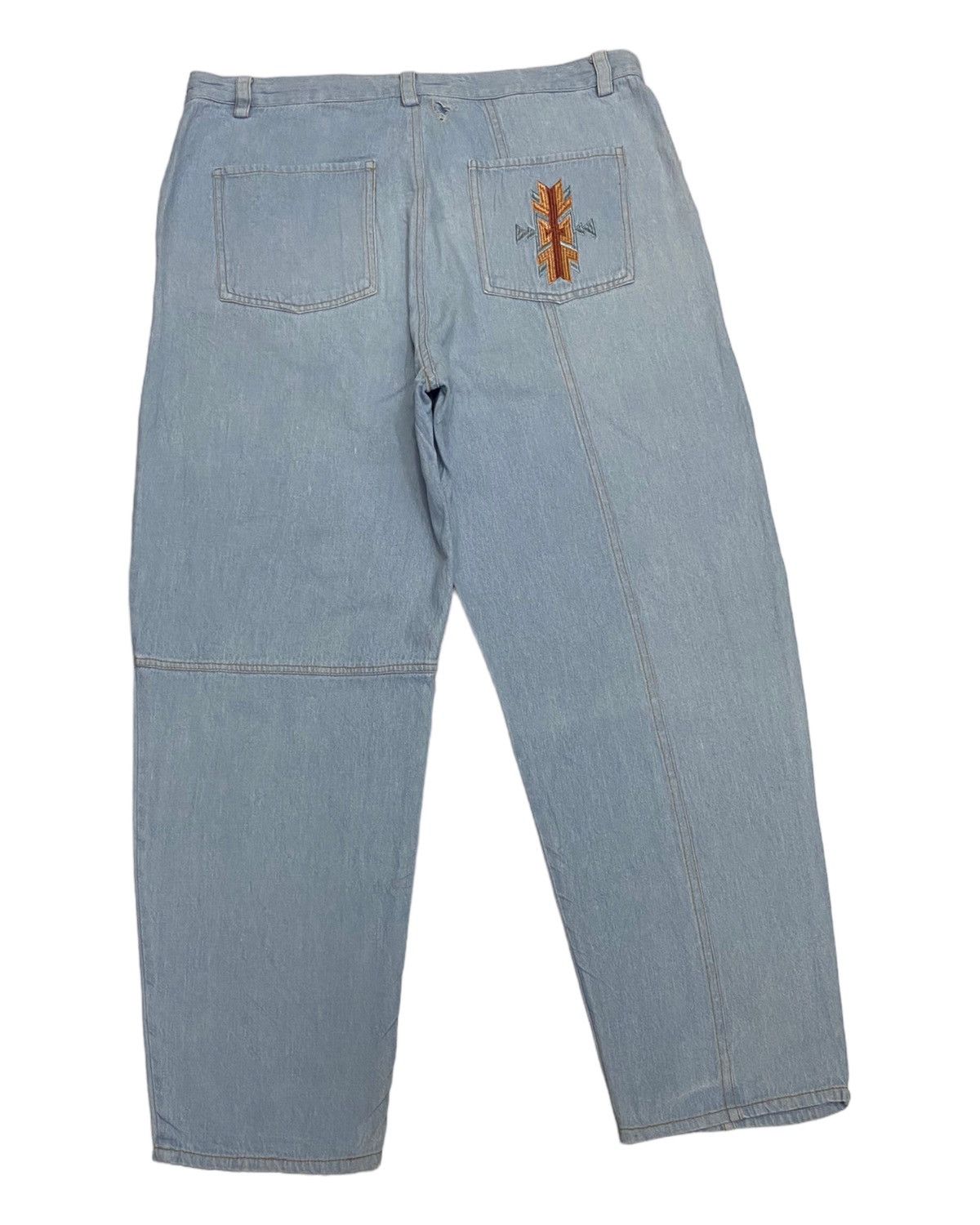 JNCO × Japanese Brand 🔥VINTAGE AMINA HIPHOP RAPPER AMERICAN NATIVE BAGGY PANTS Size US 36 / EU 52 - 6 Thumbnail
