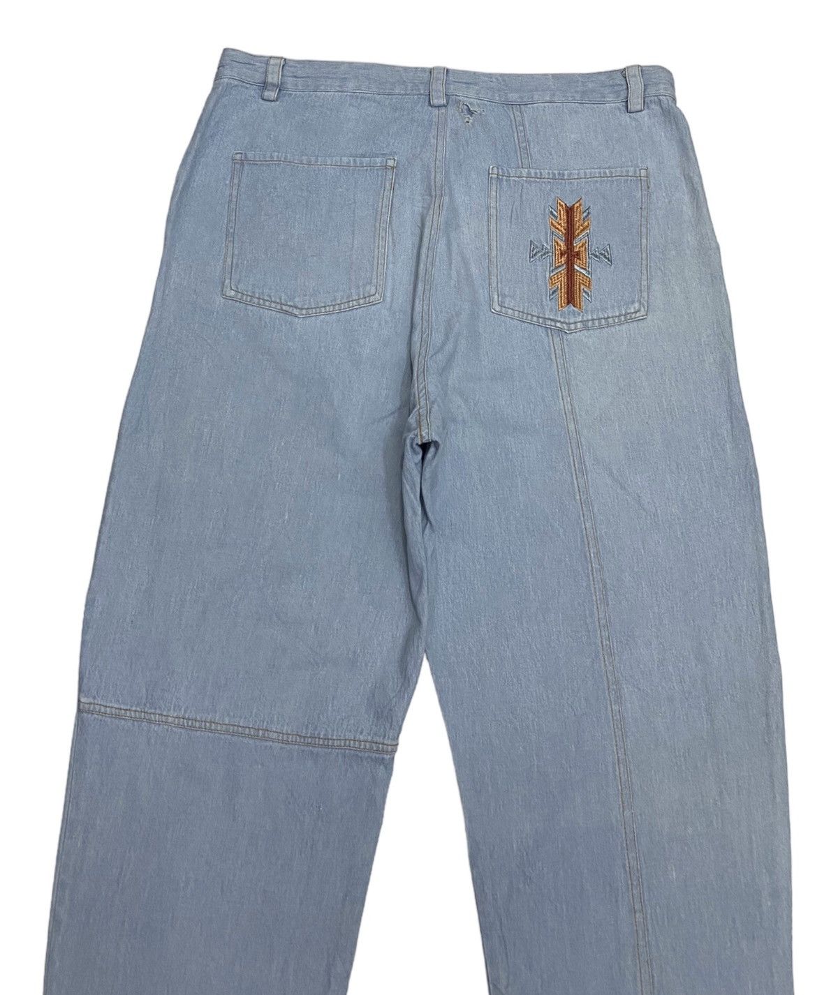 JNCO × Japanese Brand 🔥VINTAGE AMINA HIPHOP RAPPER AMERICAN NATIVE BAGGY PANTS Size US 36 / EU 52 - 4 Thumbnail