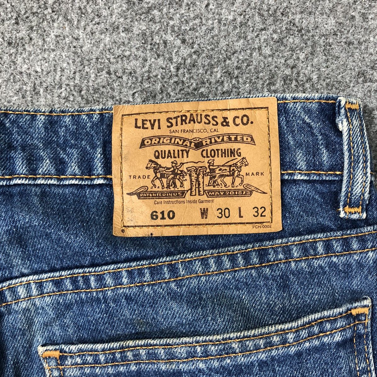 Levi's Vintage Levis 610 orange Tab Distressed Jeans Size US 30 / EU 46 - 12 Thumbnail