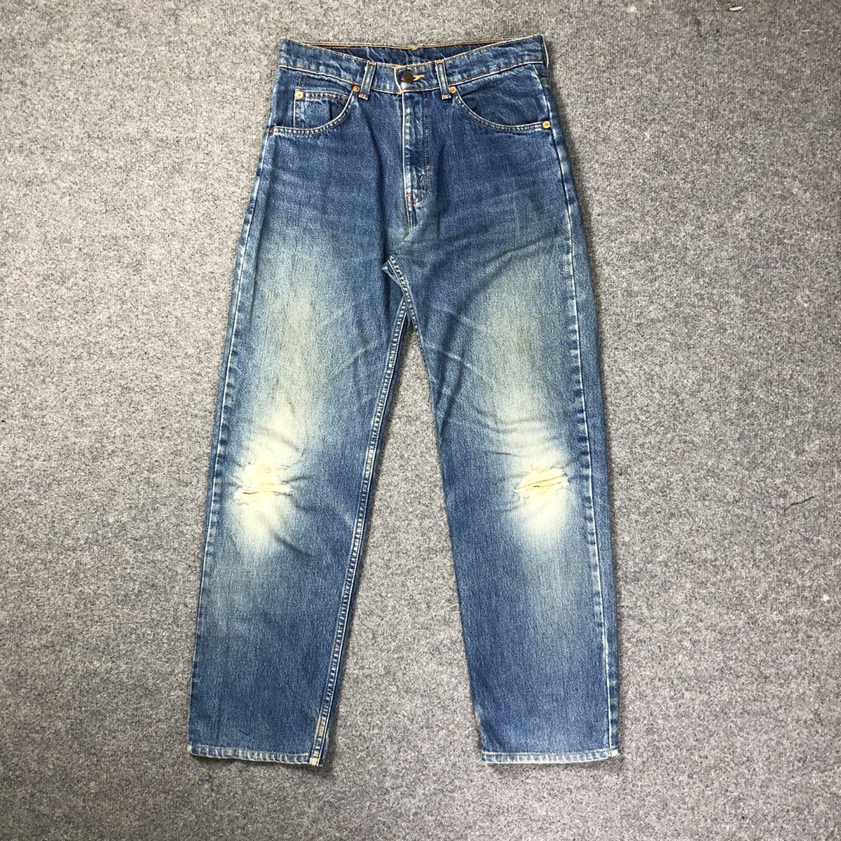 Levi's Vintage Levis 610 orange Tab Distressed Jeans Size US 30 / EU 46 - 1 Thumbnail