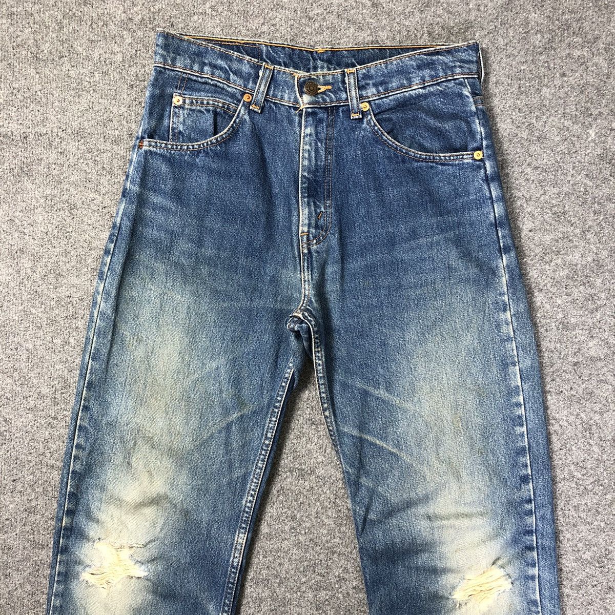 Levi's Vintage Levis 610 orange Tab Distressed Jeans Size US 30 / EU 46 - 2 Thumbnail