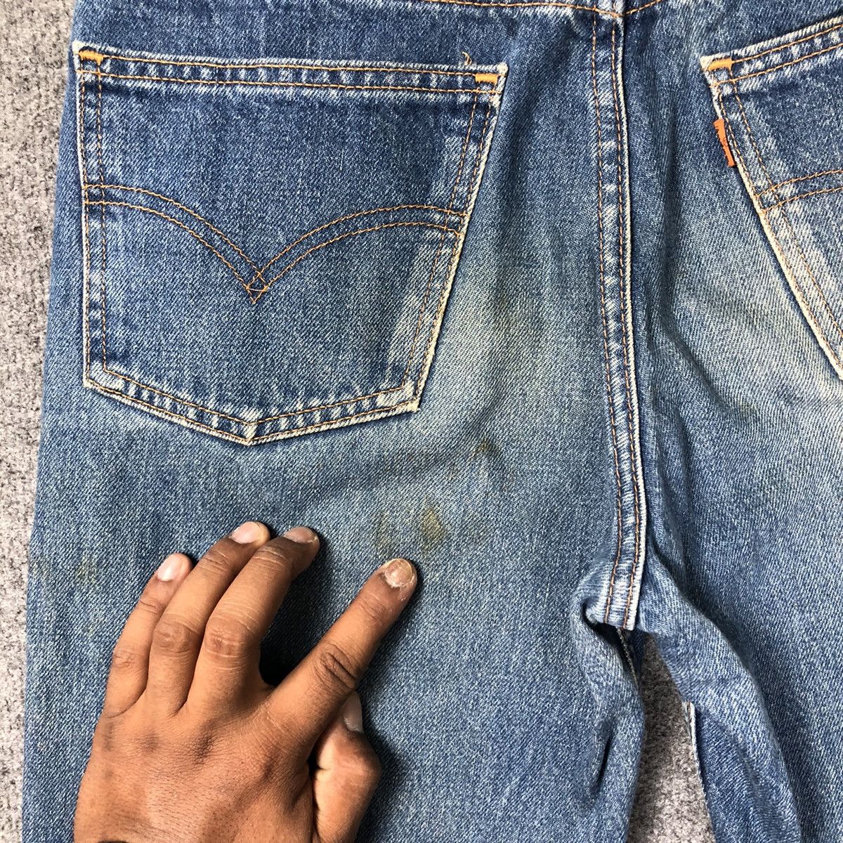 Levi's Vintage Levis 610 orange Tab Distressed Jeans Size US 30 / EU 46 - 14 Thumbnail