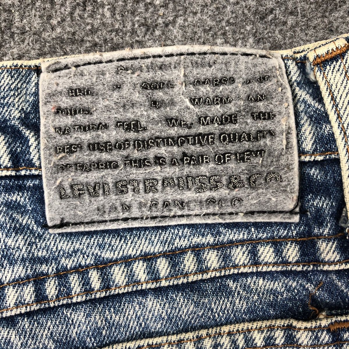 Levi's Vintage 80s Acid Wash Big E Black Laber Jeans Size US 28 / EU 44 - 10 Thumbnail